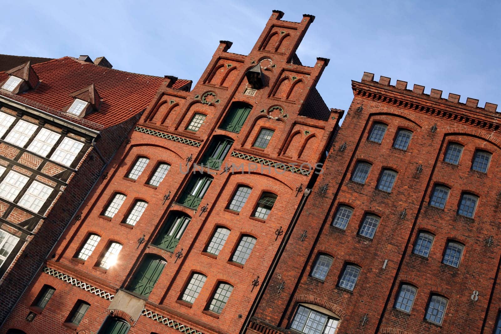 Warehouses in brick Gothic style