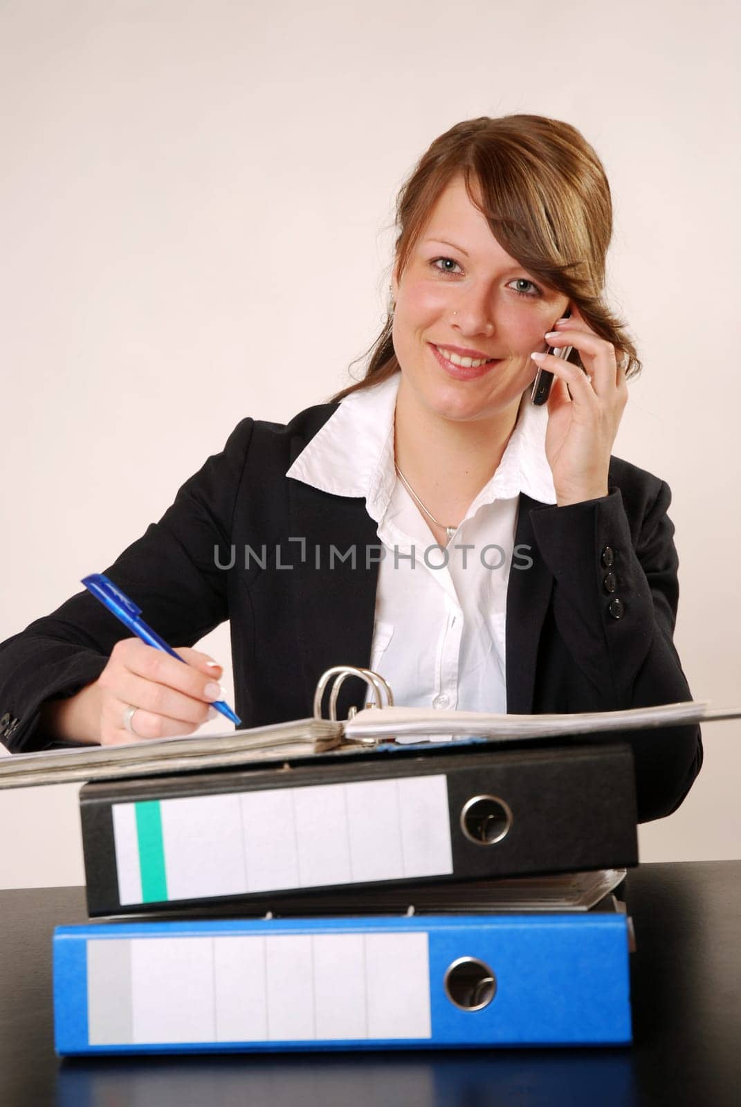 In the office