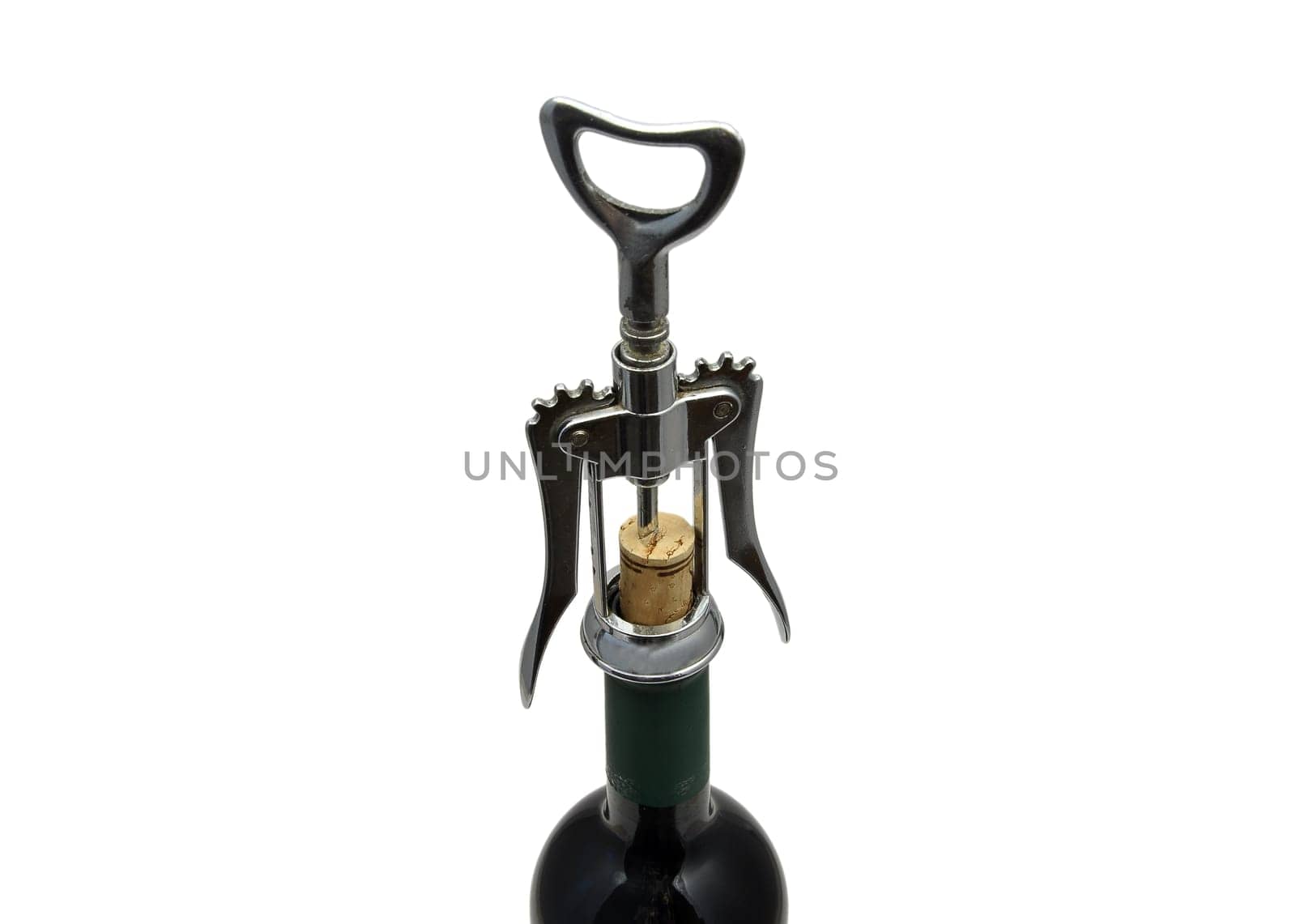 Wine and corkscrew