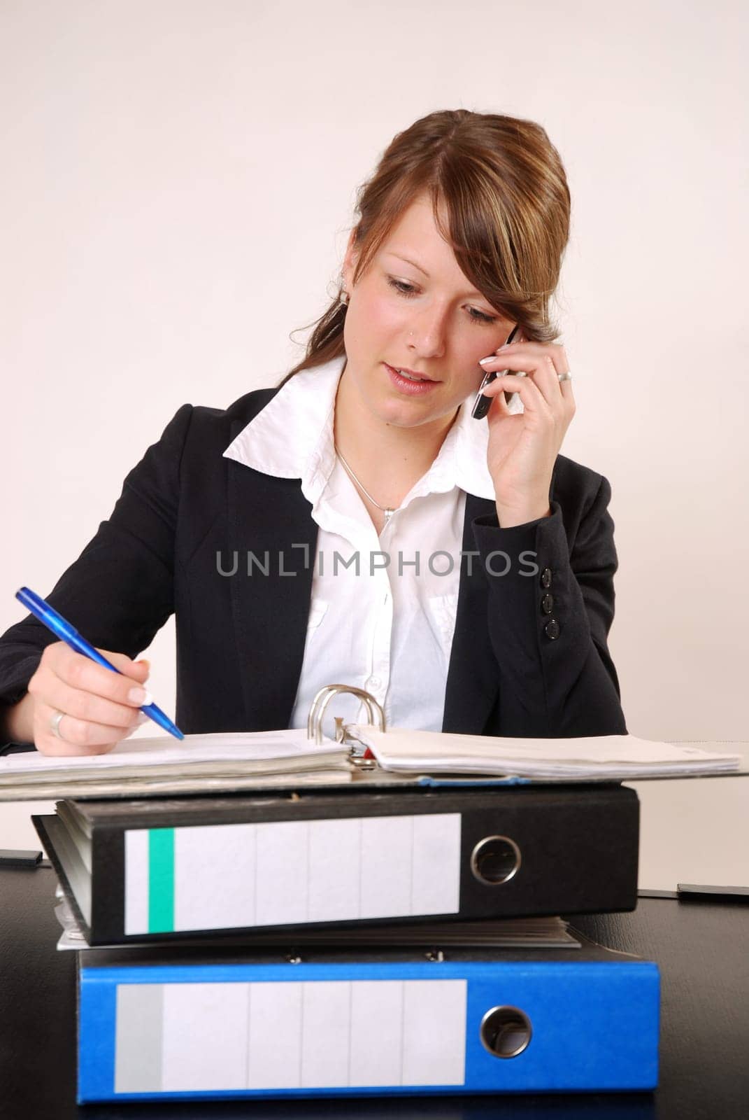In the office