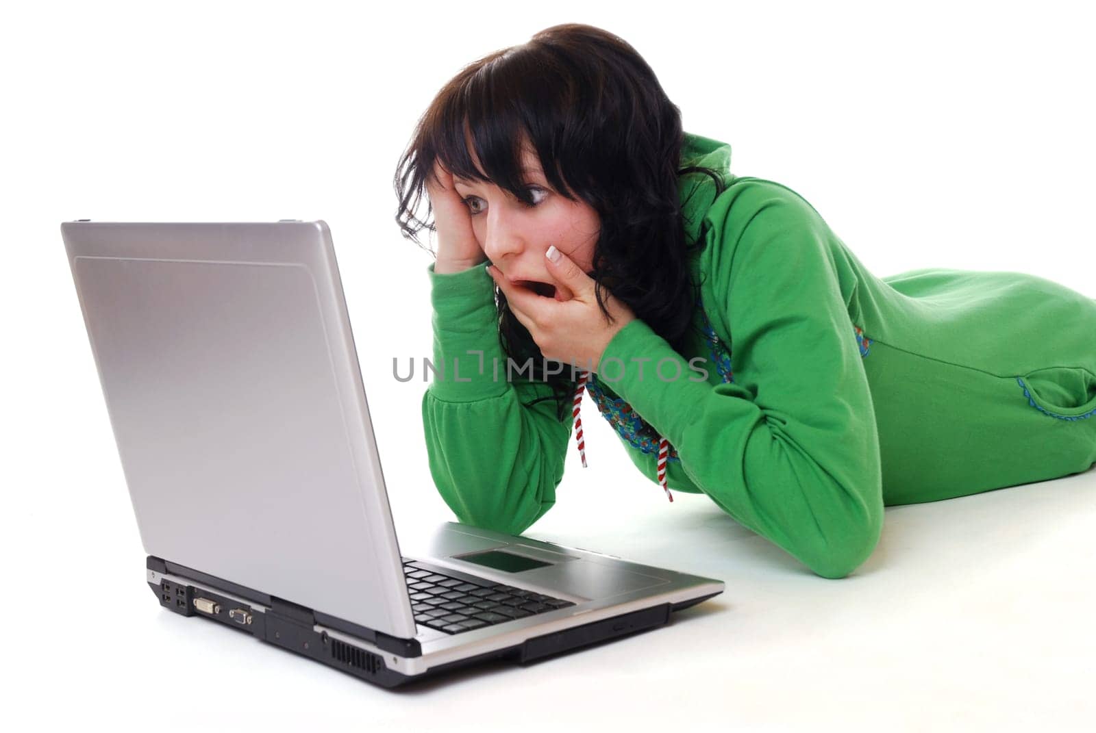 Young woman with laptop
