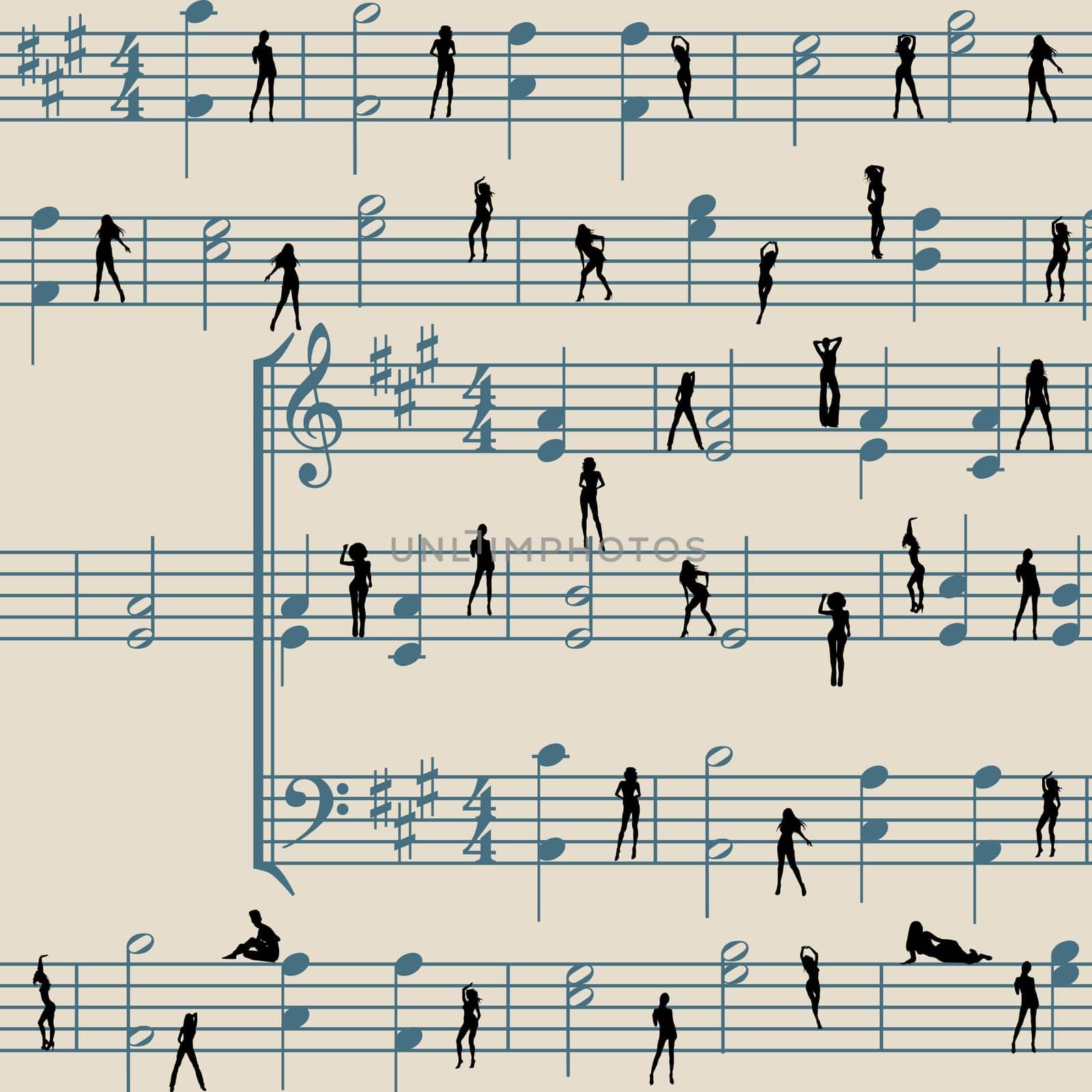 Abstract music background
