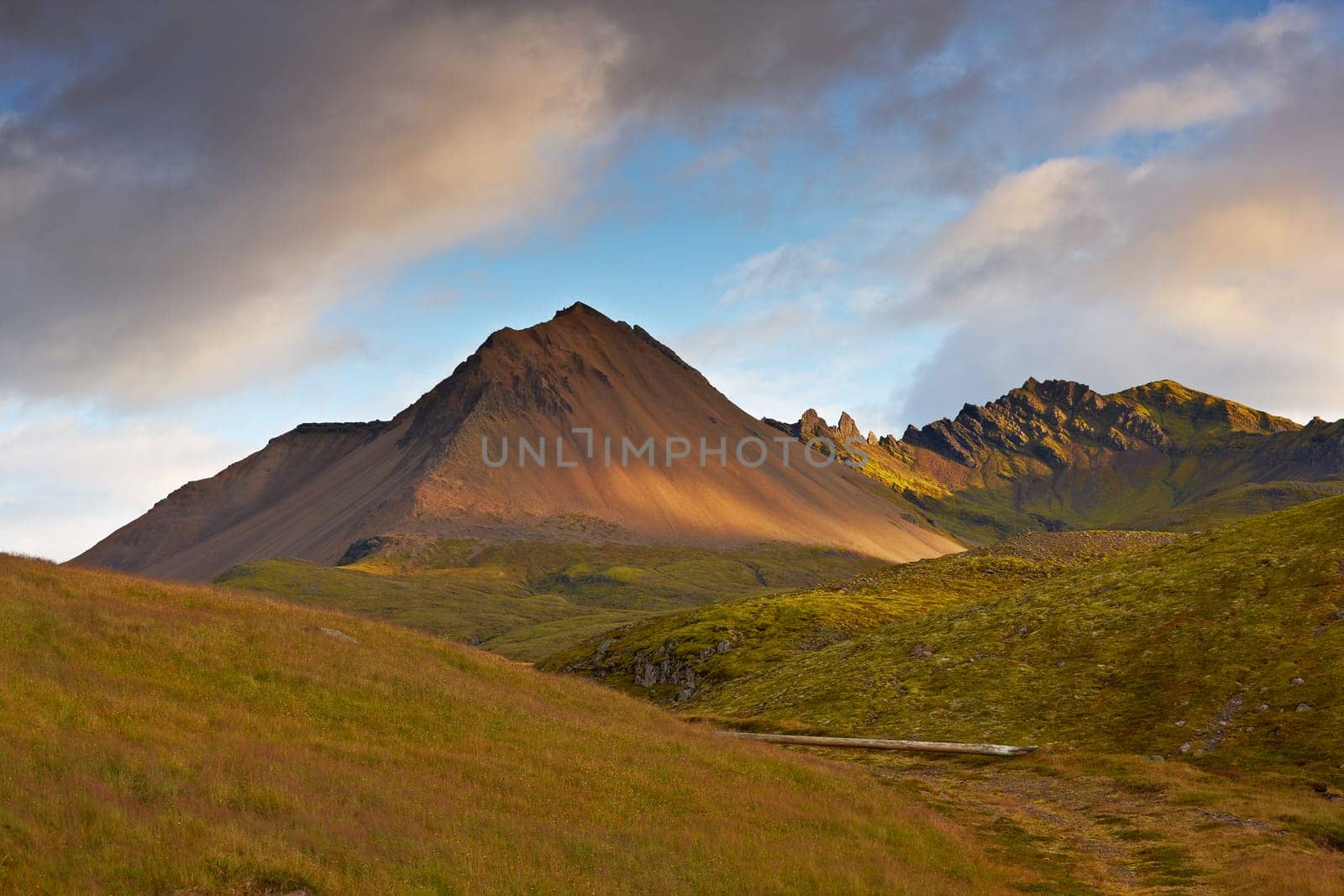 Landscape view in the east of Iceland