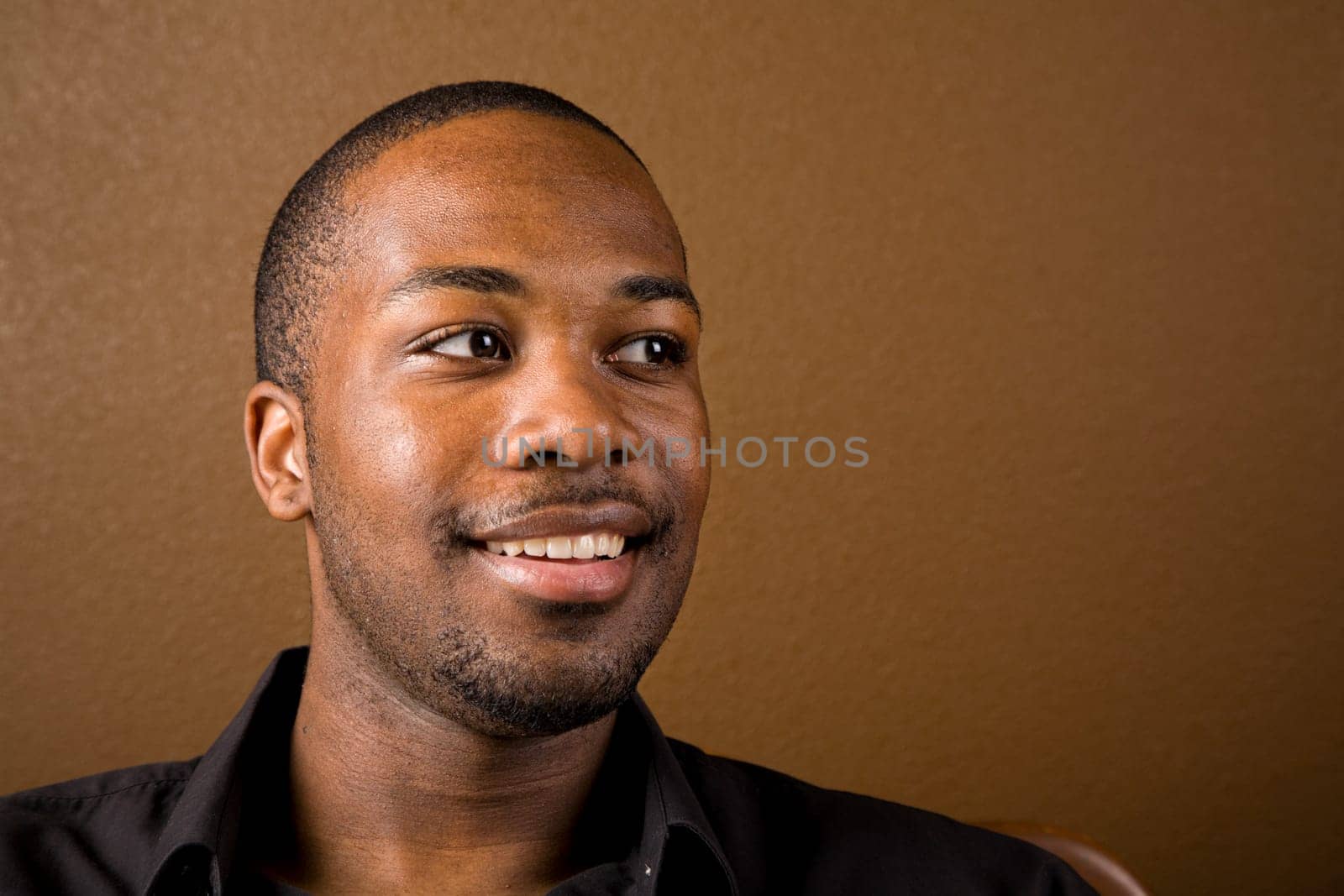 Happy black man