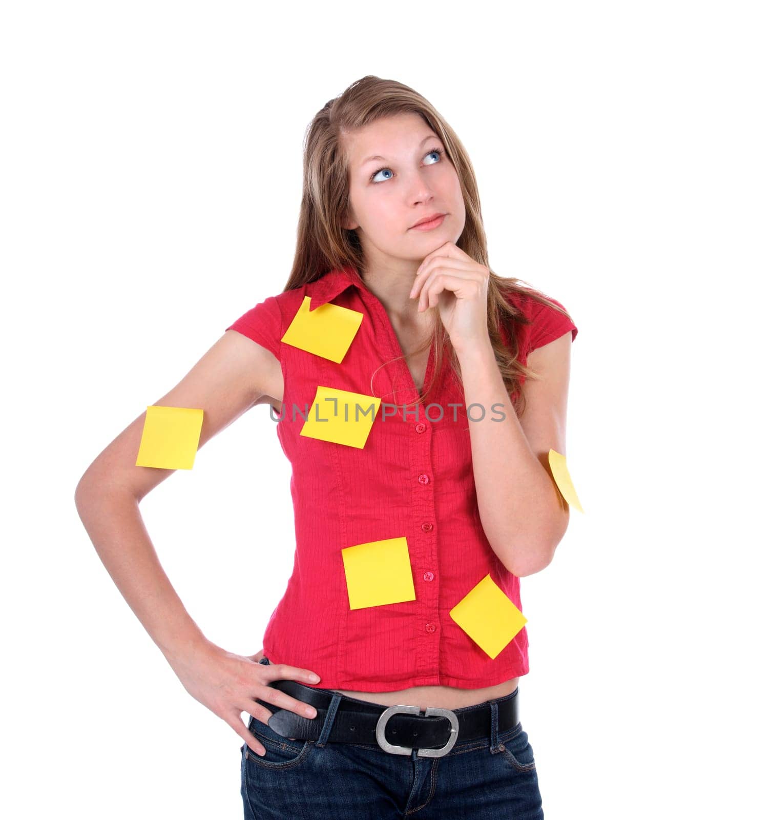 Think busy business worker