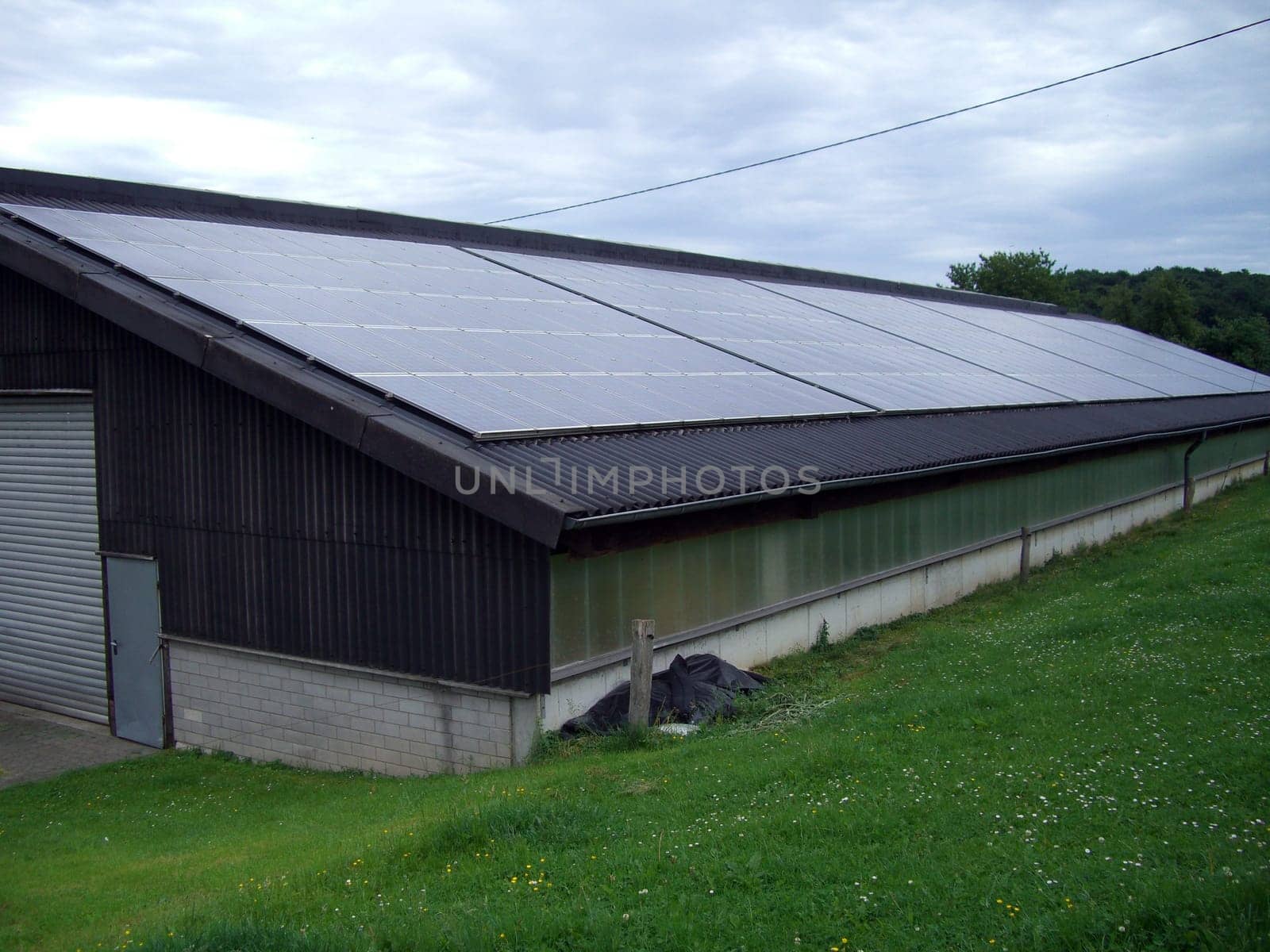 Solar panels on a stable