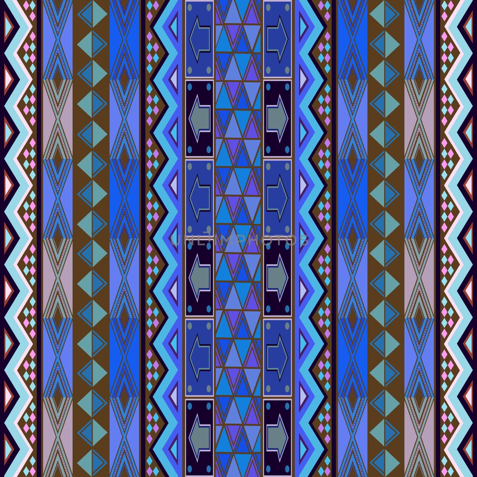Blue rug design