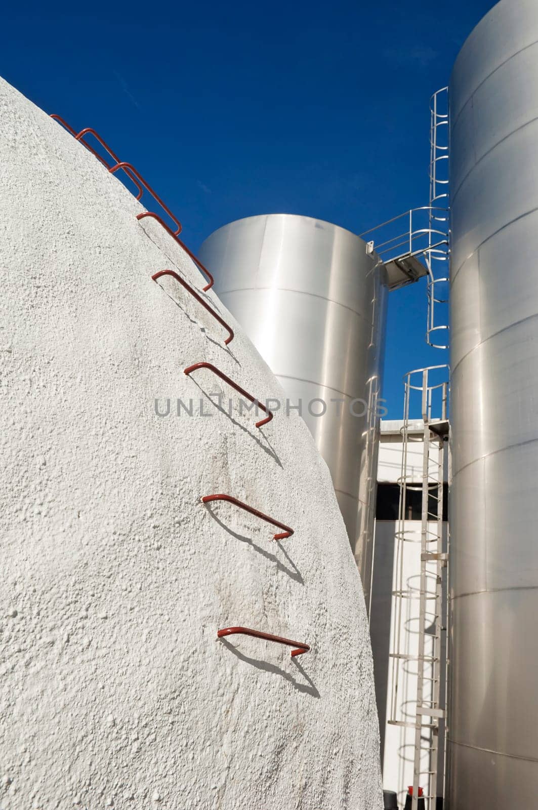 Tanks in a winery