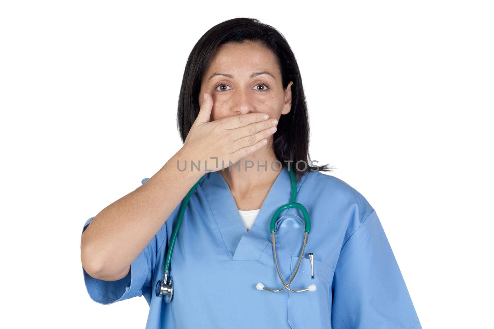 Attractive, doctor ,woman ,mute