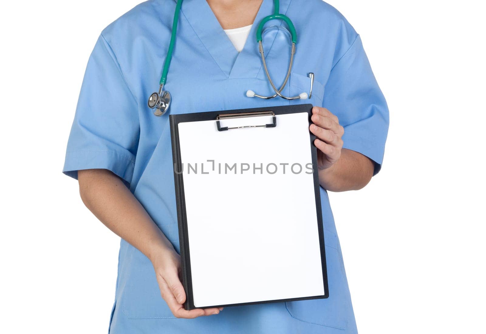 Medical anonymous with clipboard