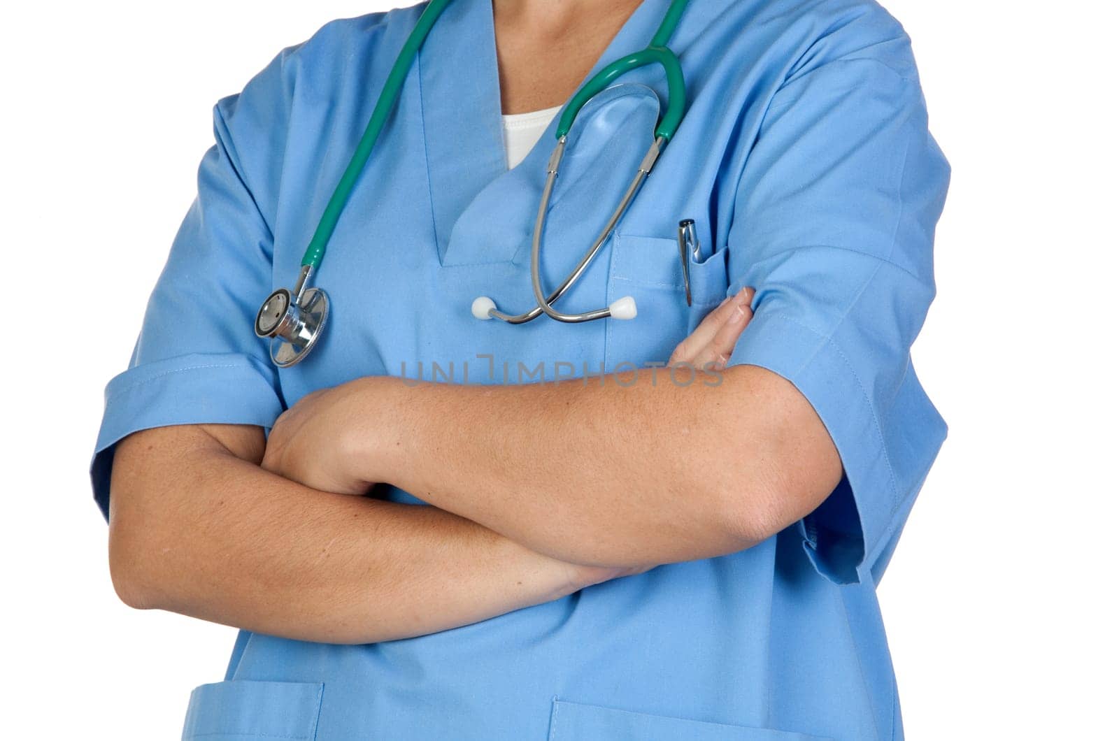 Happy doctor woman