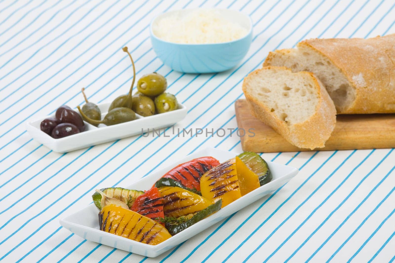 Grilled peppers