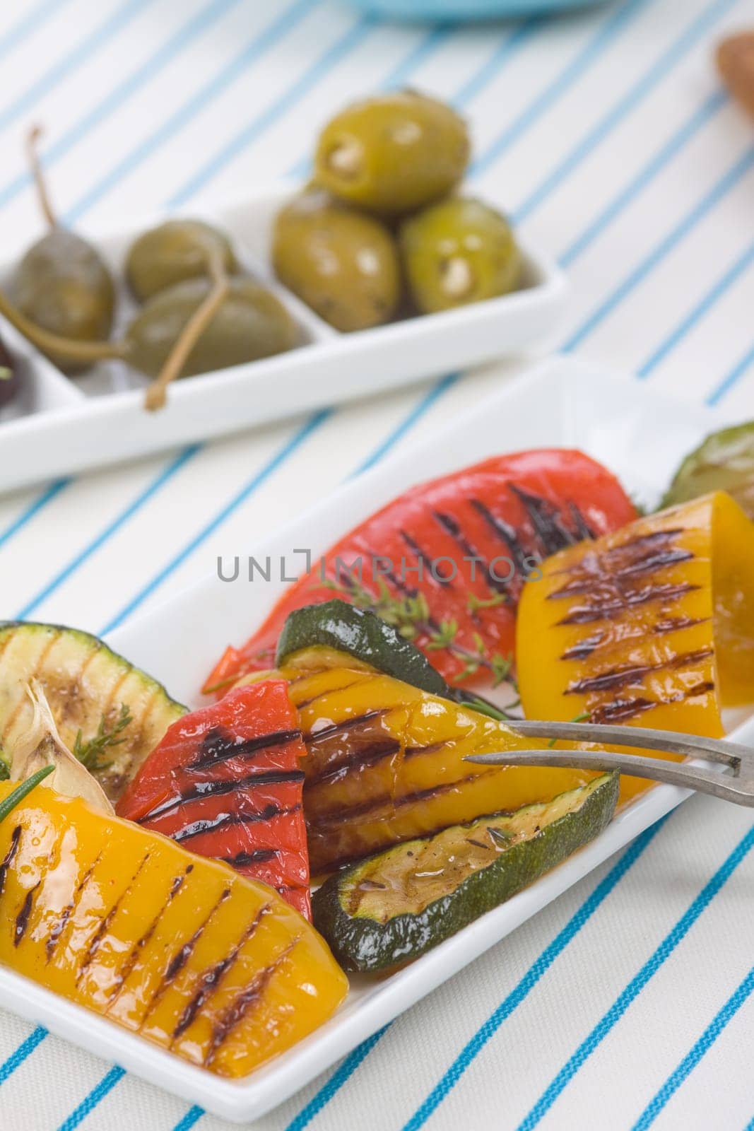 Peppers with olives