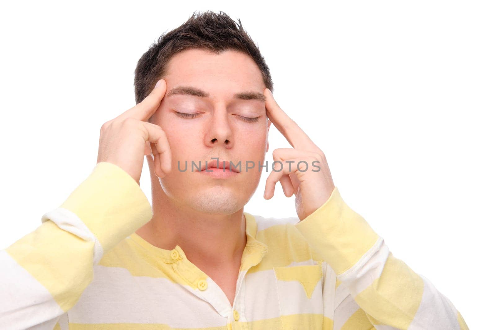 Man with headache
