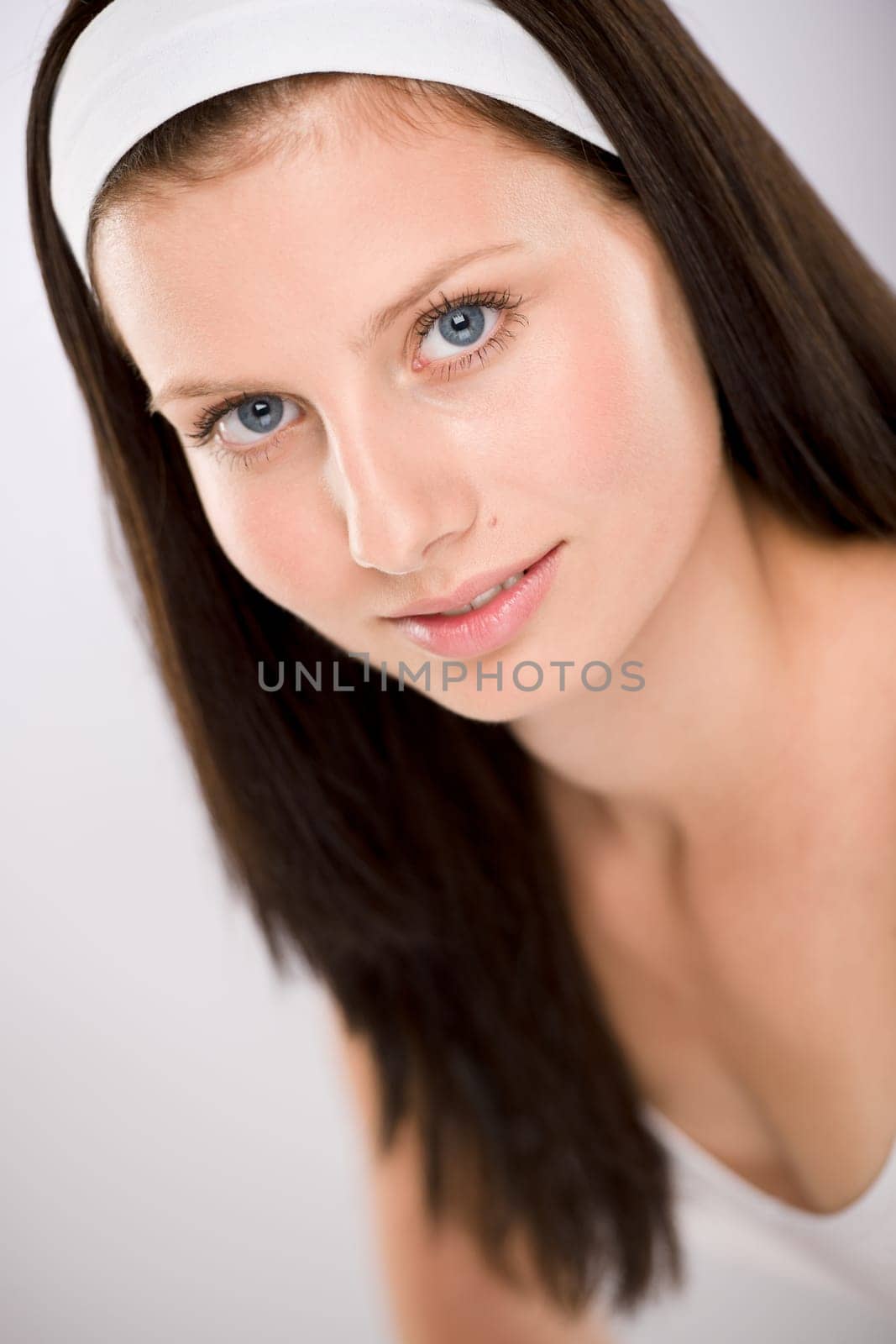 Portrait of beautiful brunette woman