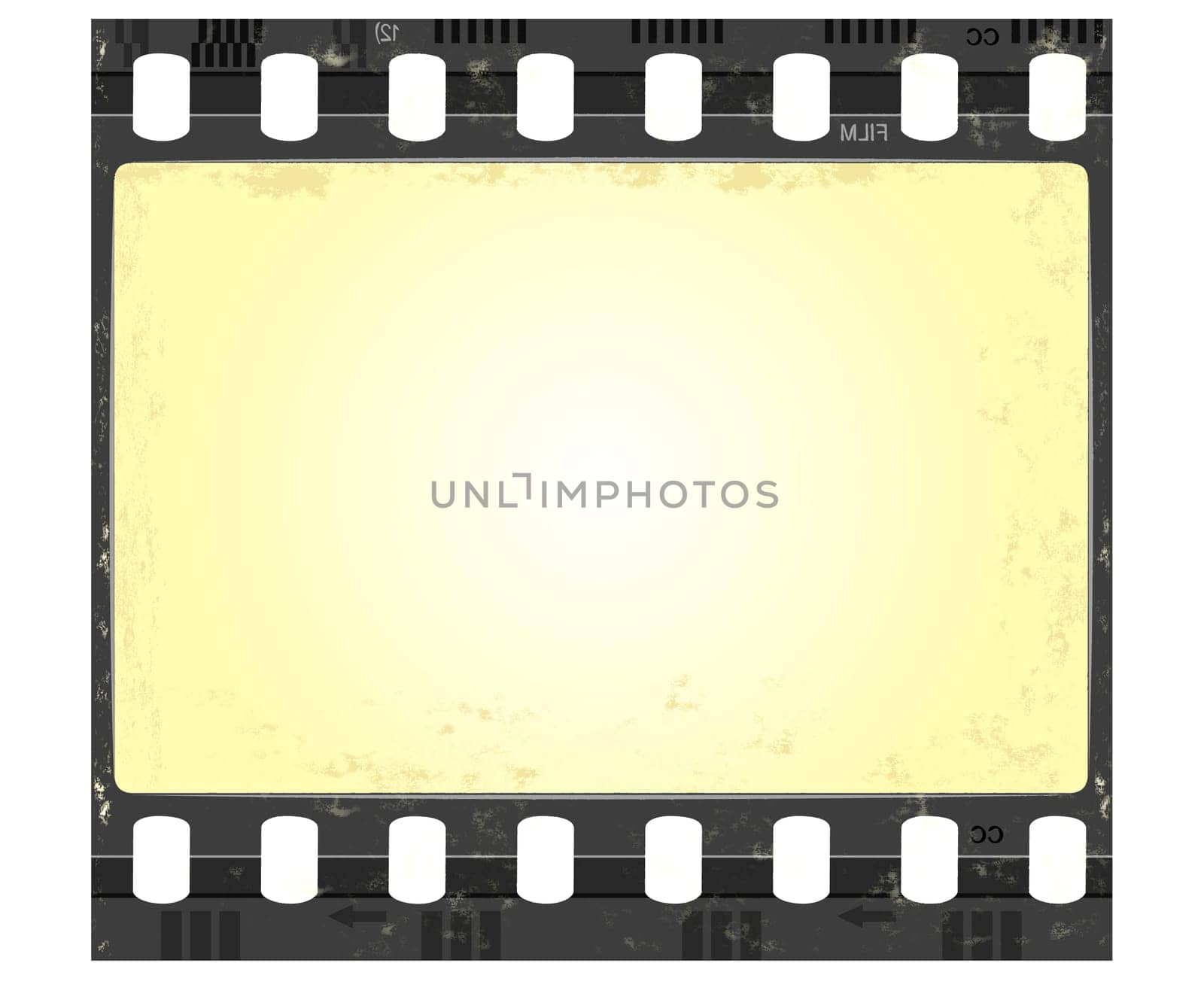 film frame in grunge style