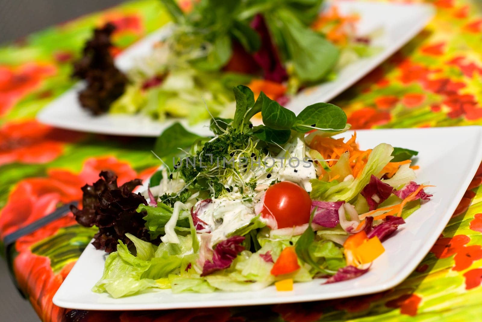 Fresh,big italian summer salad