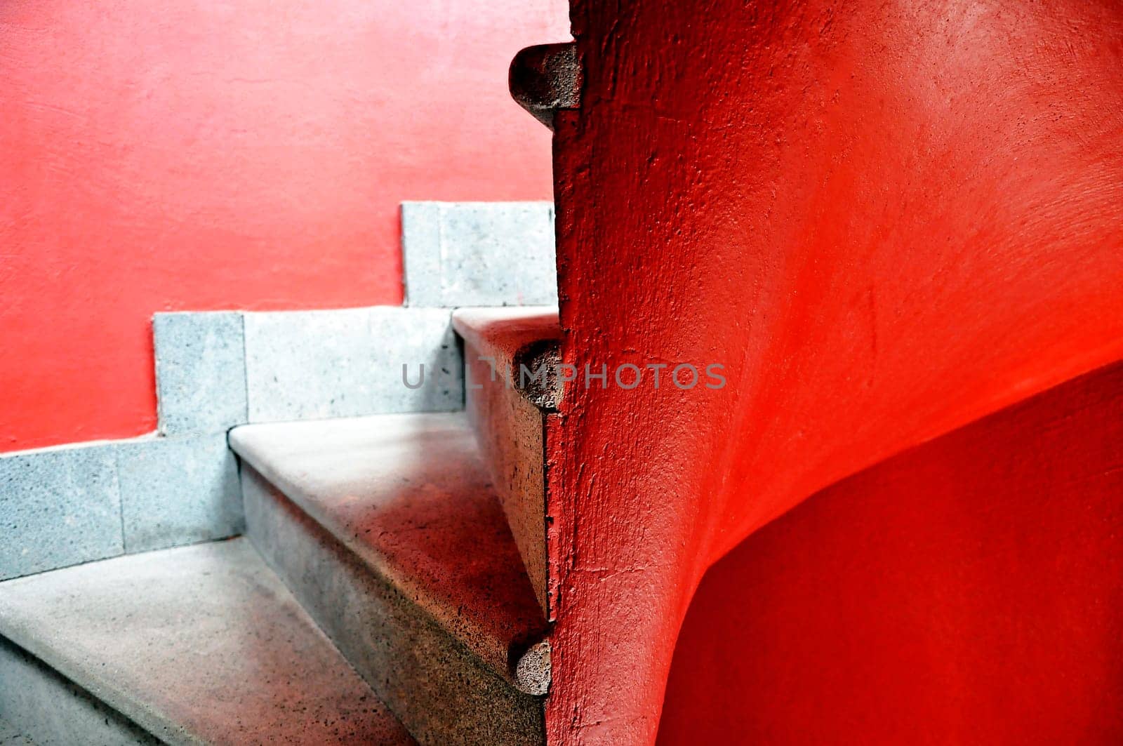 Red Spiral Staircase