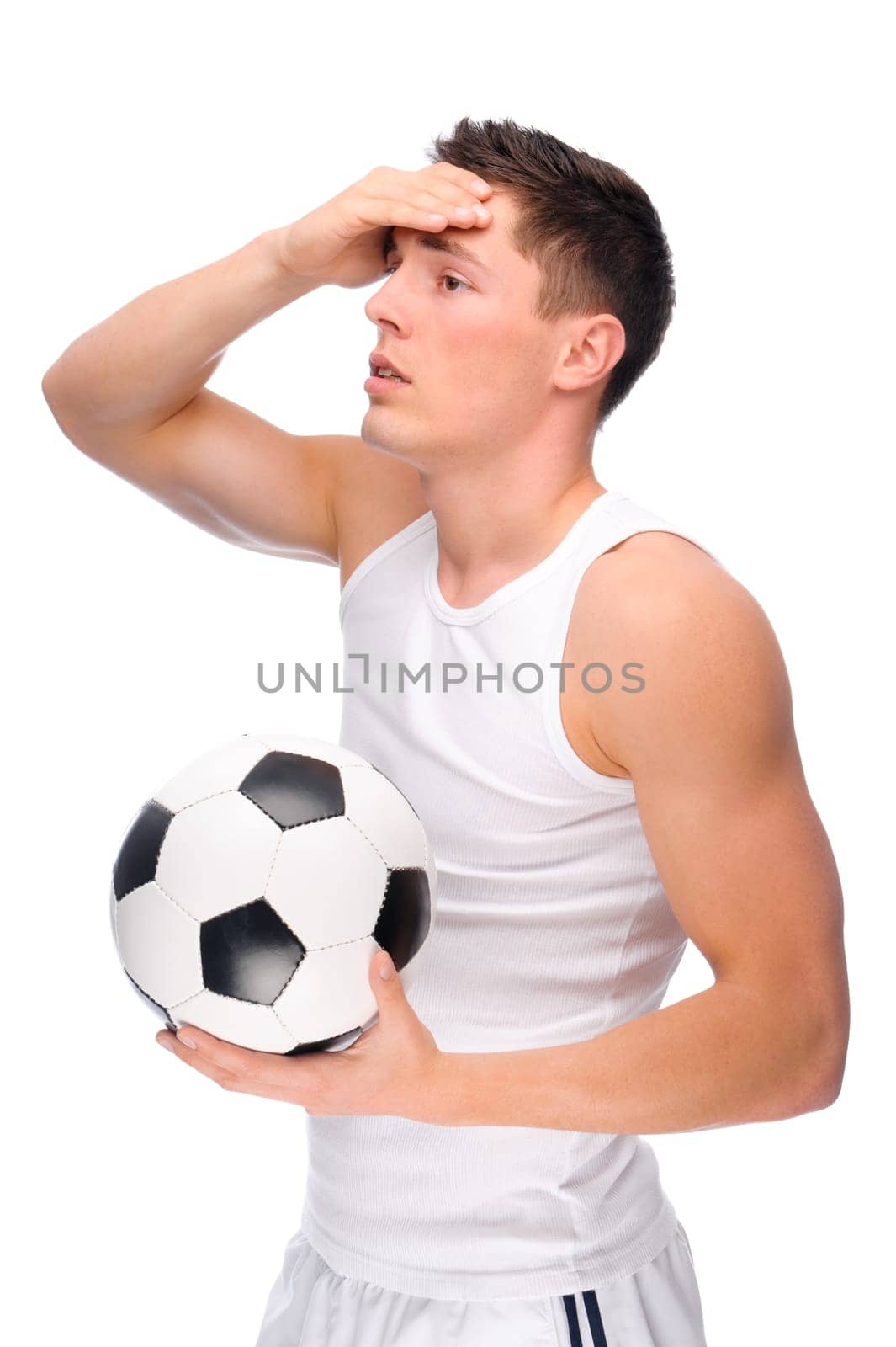 Man with a soccer ball