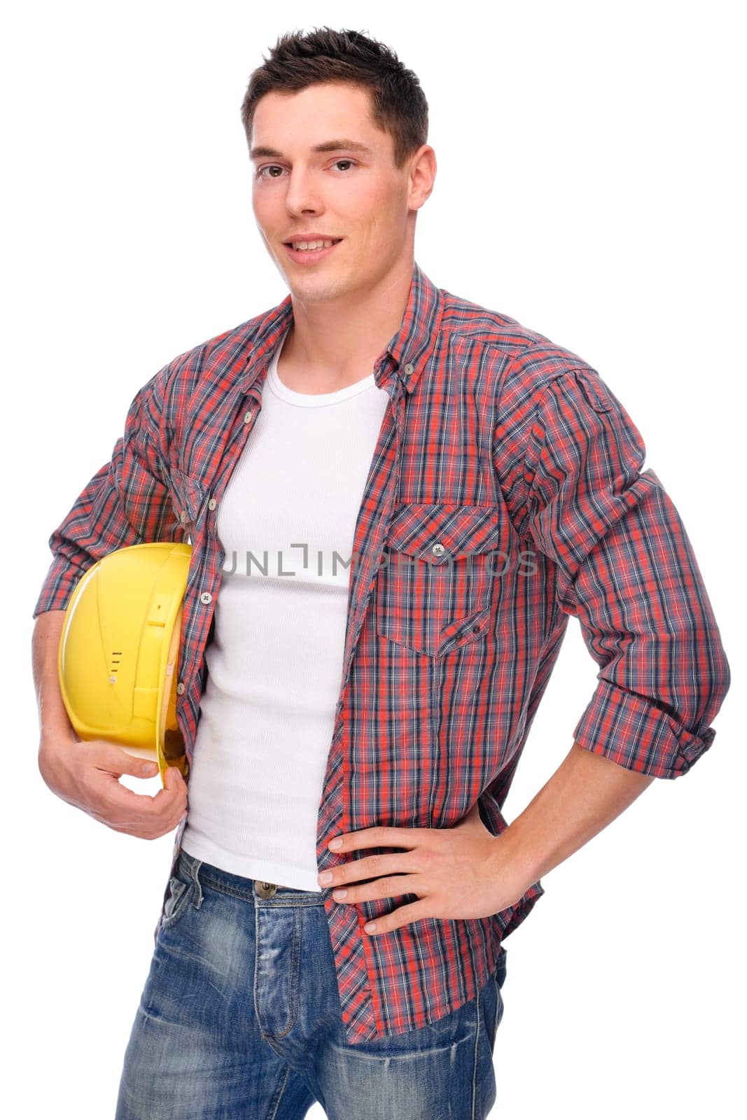 Young construction worker