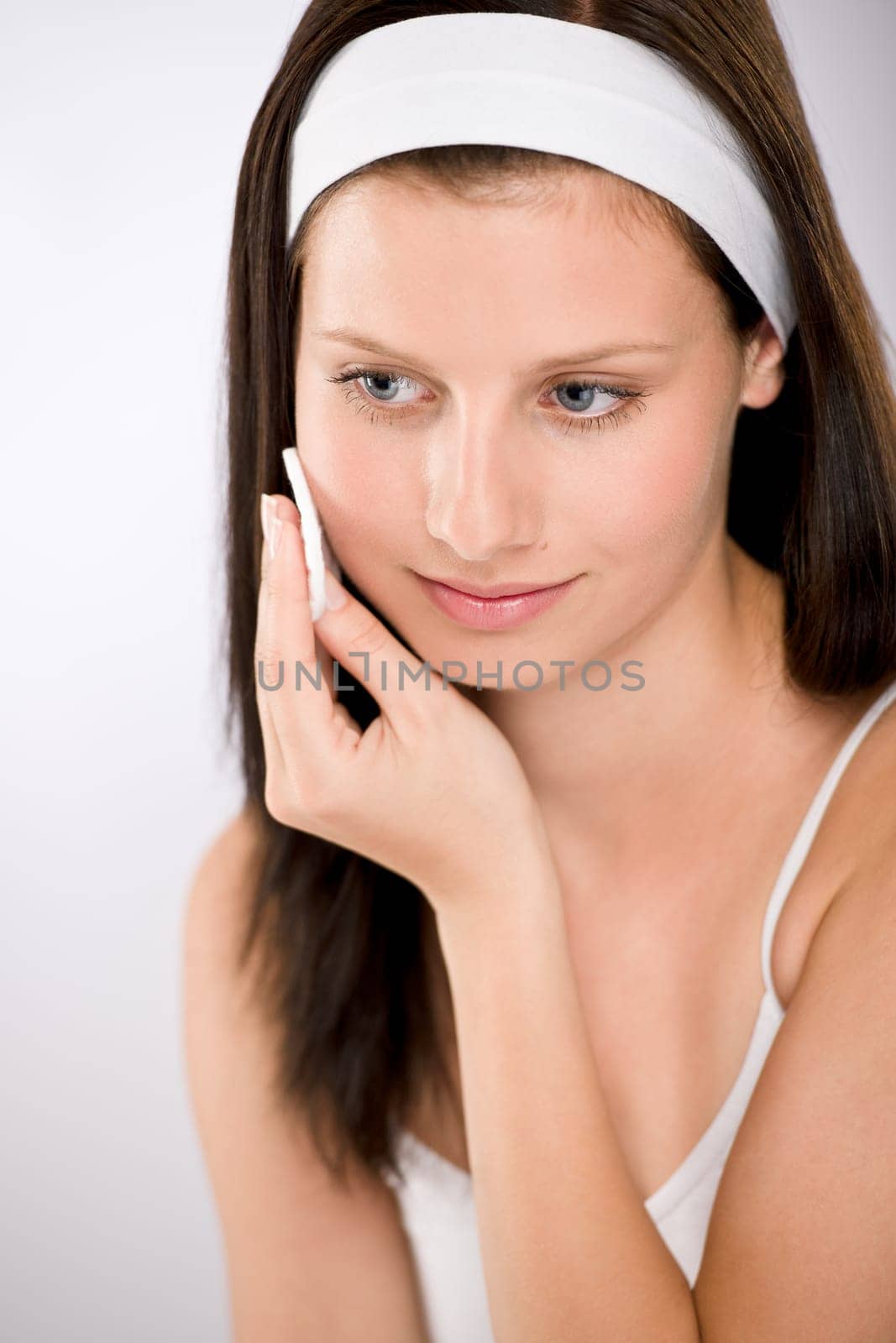 Portrait of beautiful brunette woman