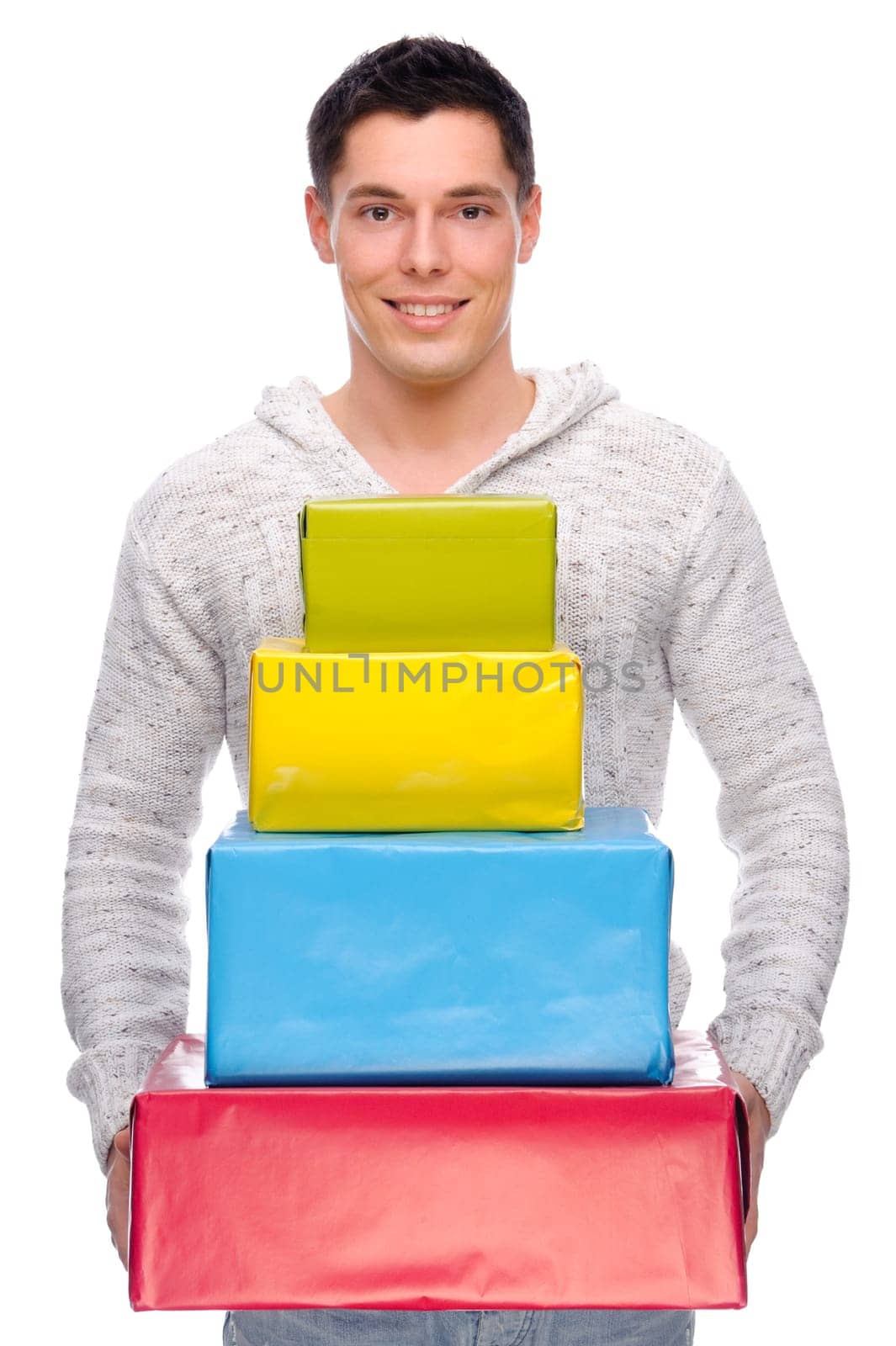 Man with gift