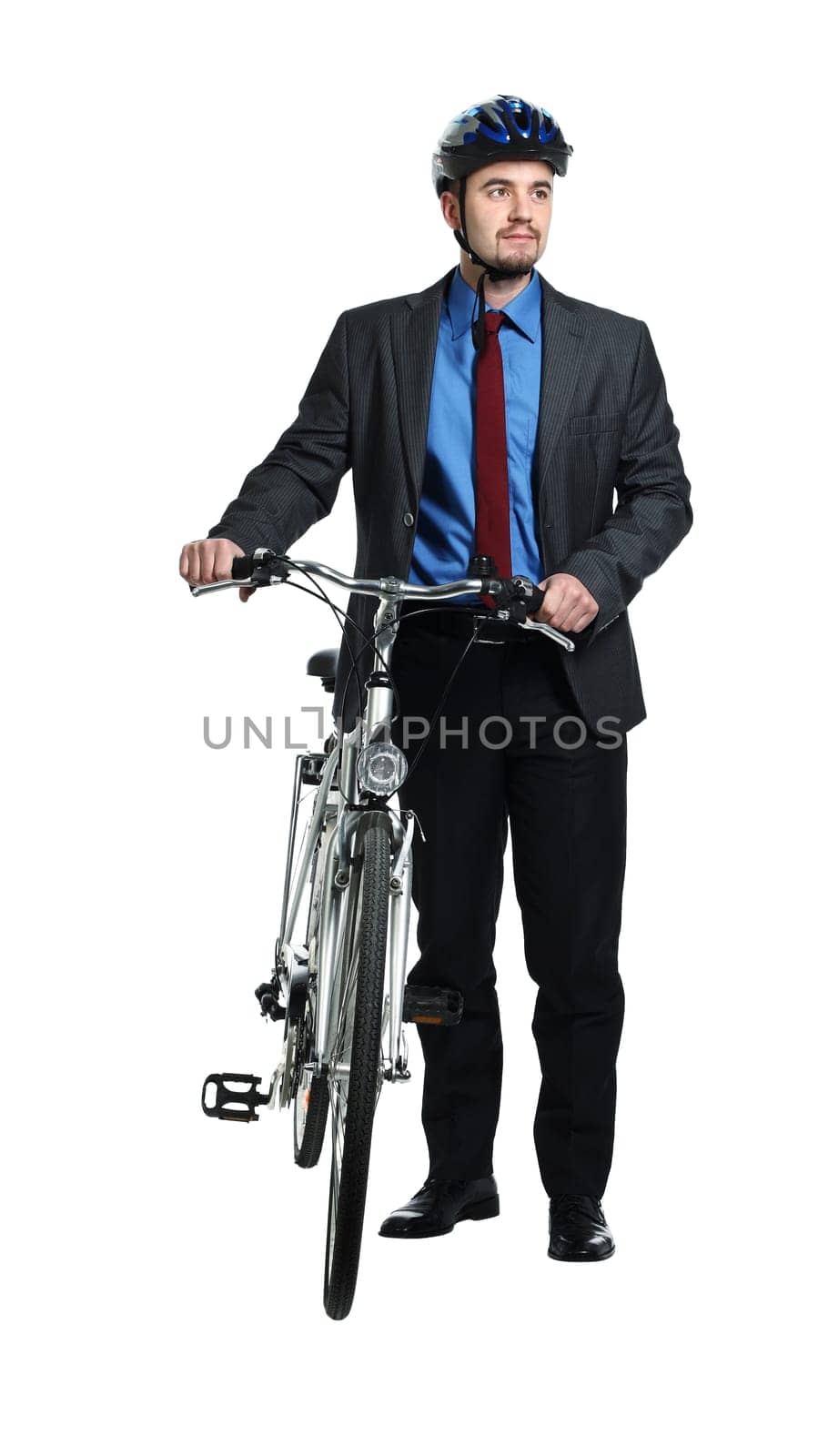 businessman and bicycle