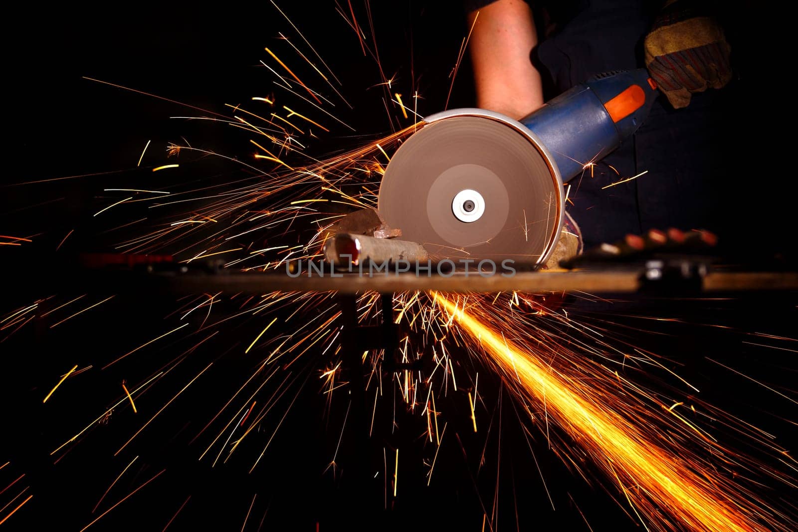 grinder in action