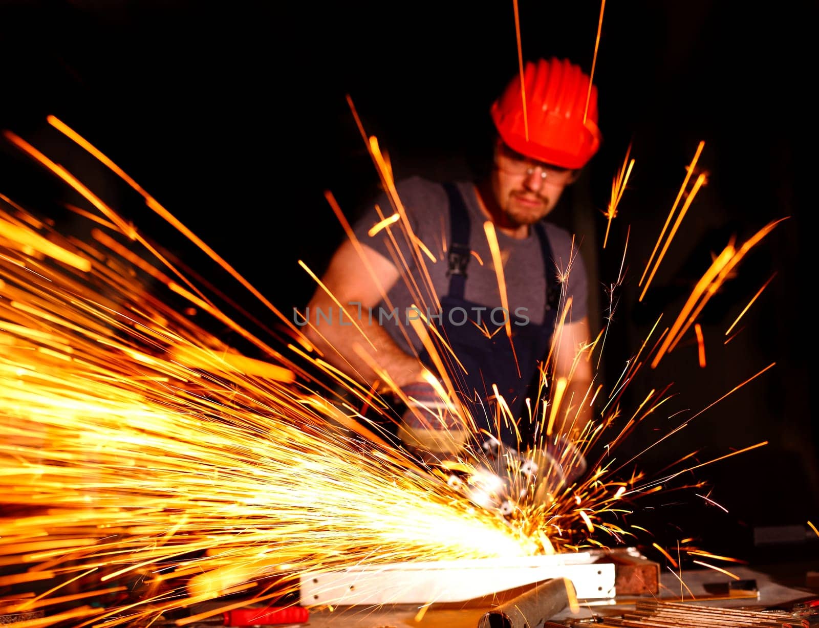 grinder in action
