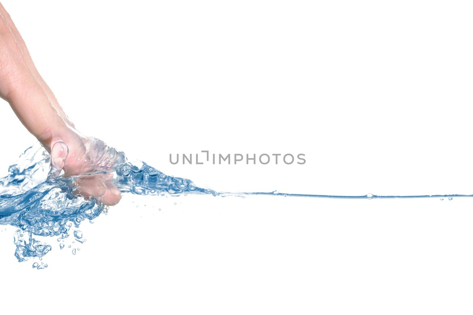Hand in water