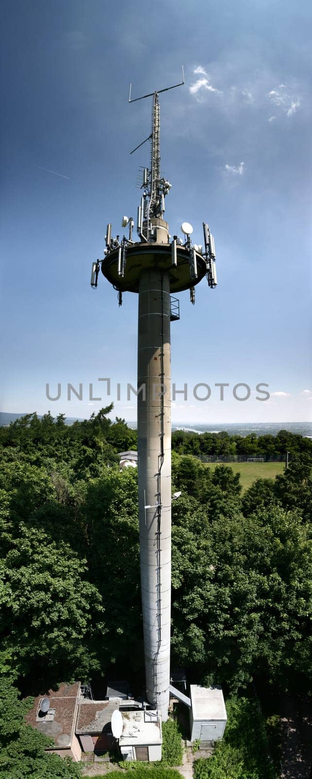 Mobile phone transmission mast on the Rochusberg