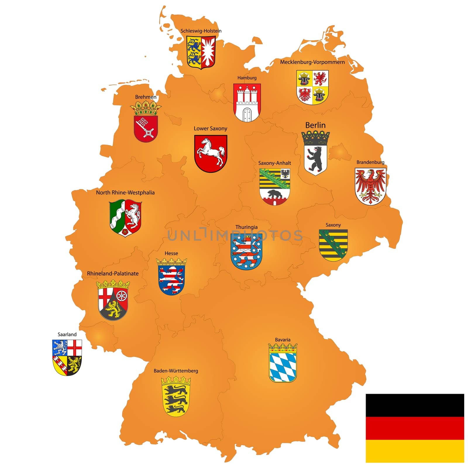 map of Germany