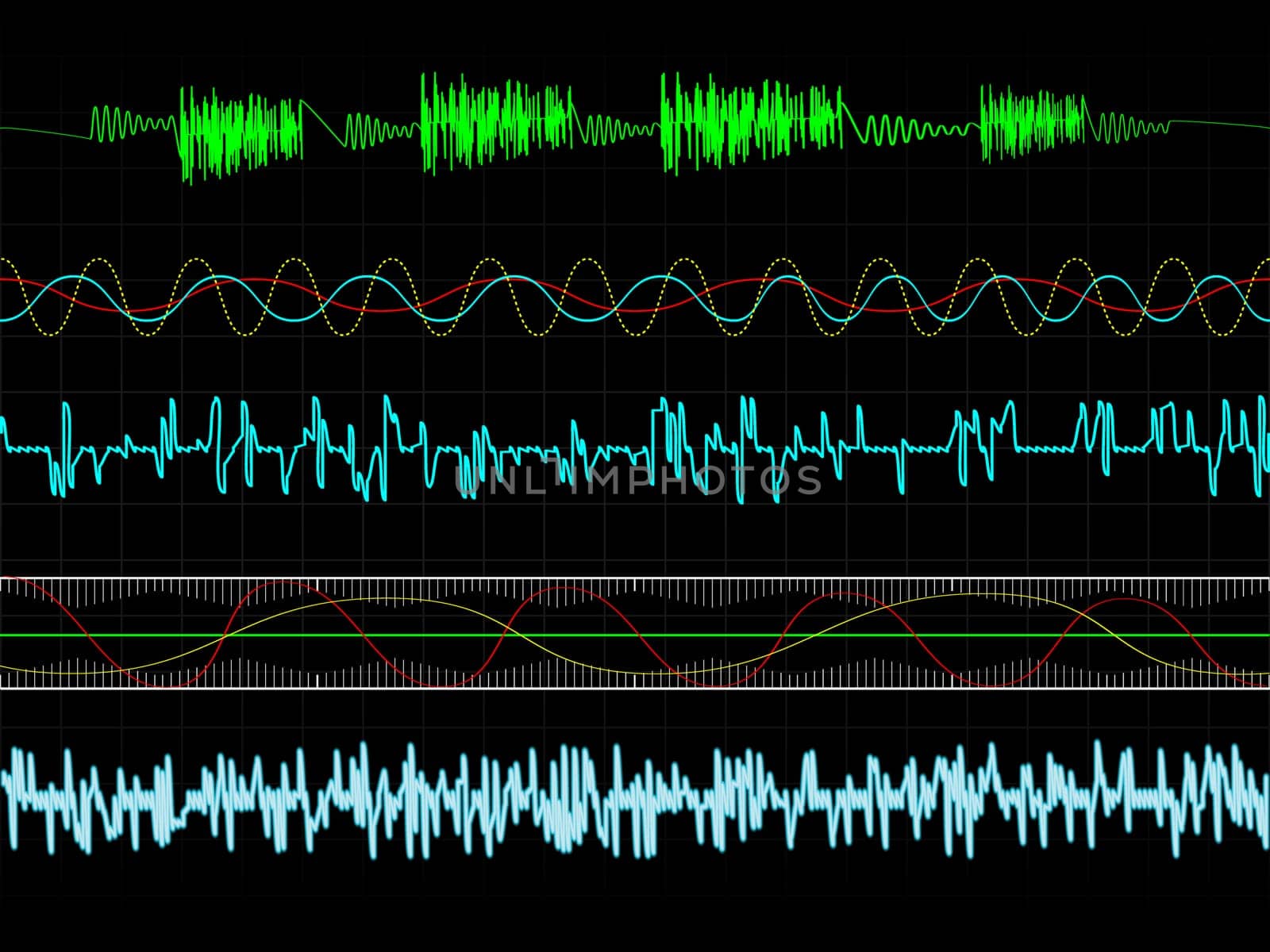 Musical waves background