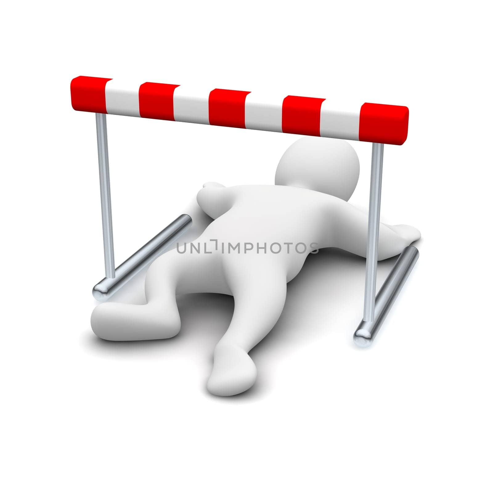 Creeping under hurdle