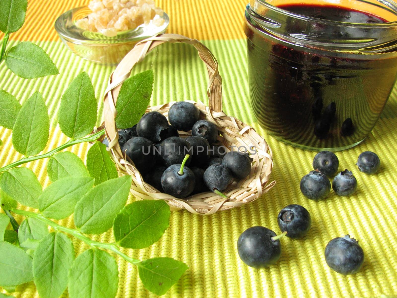 Homemade blueberry jam