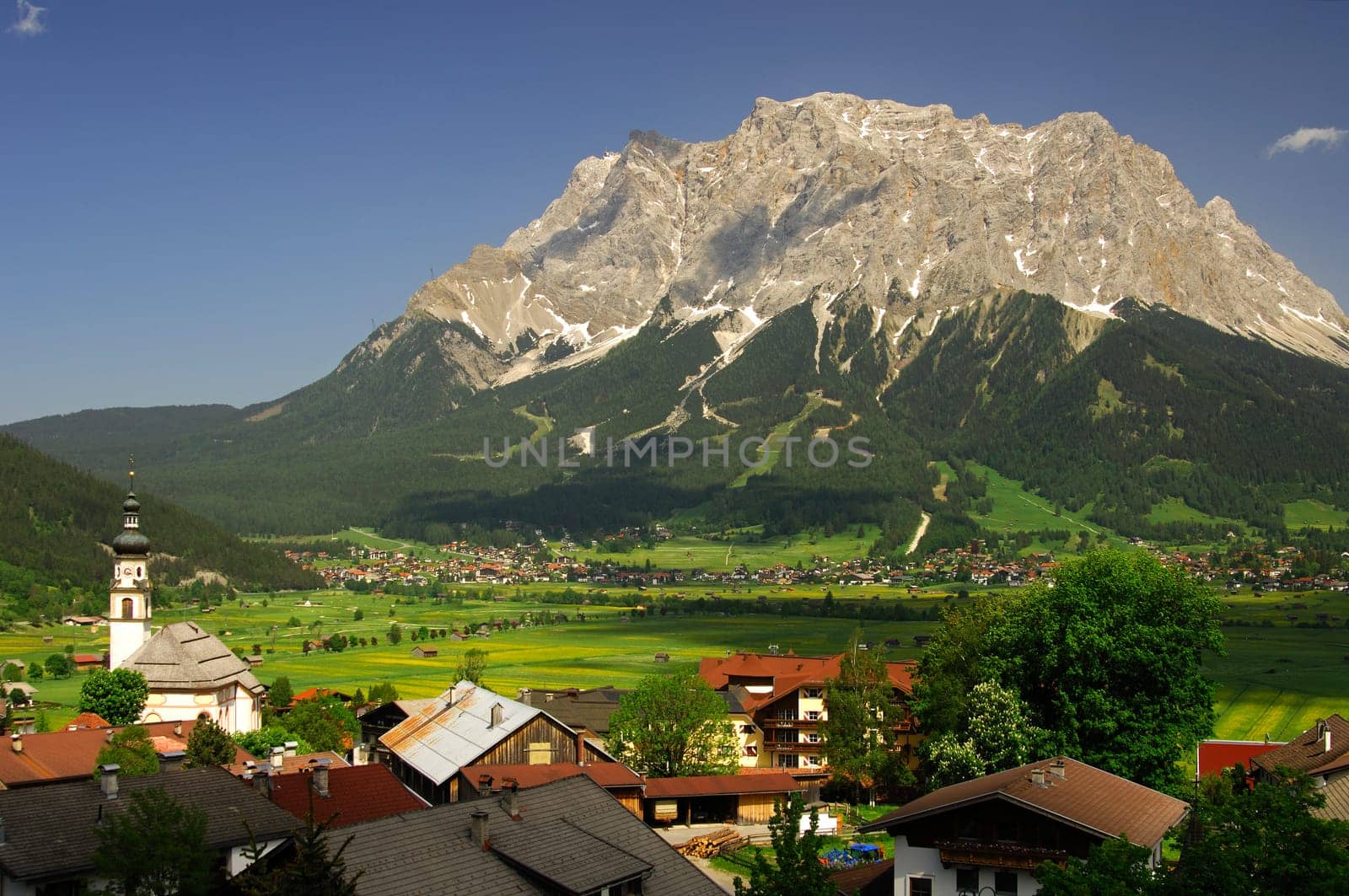 Lermoos with Zugspitze,Austria