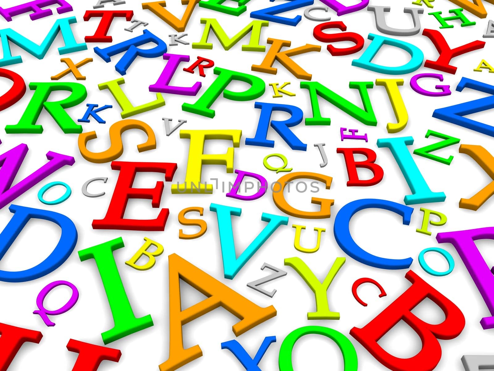 Colorful letters