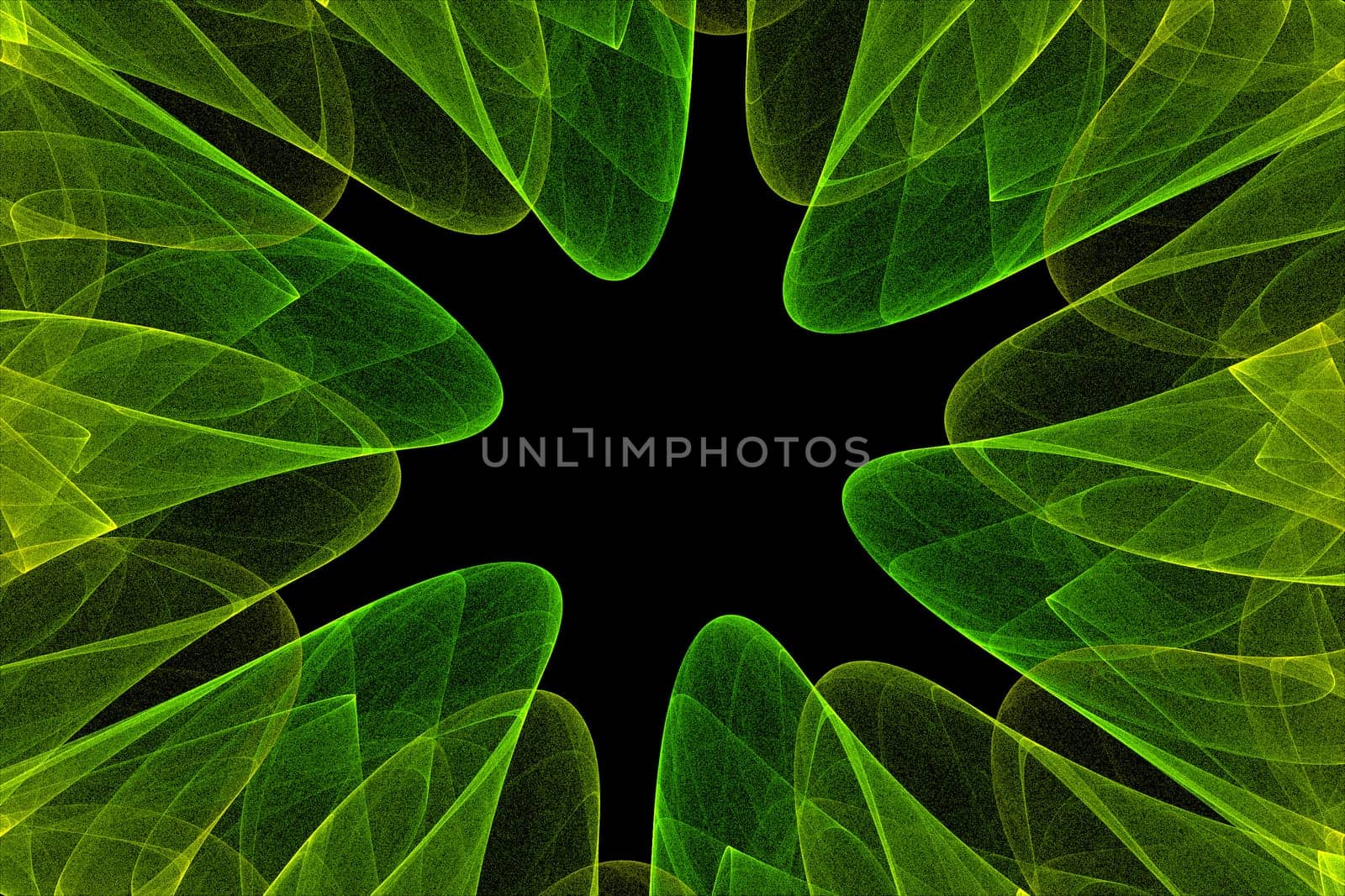 transparent green shapes