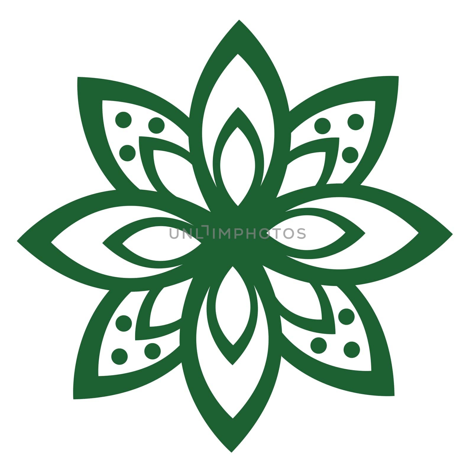 a flower pattern