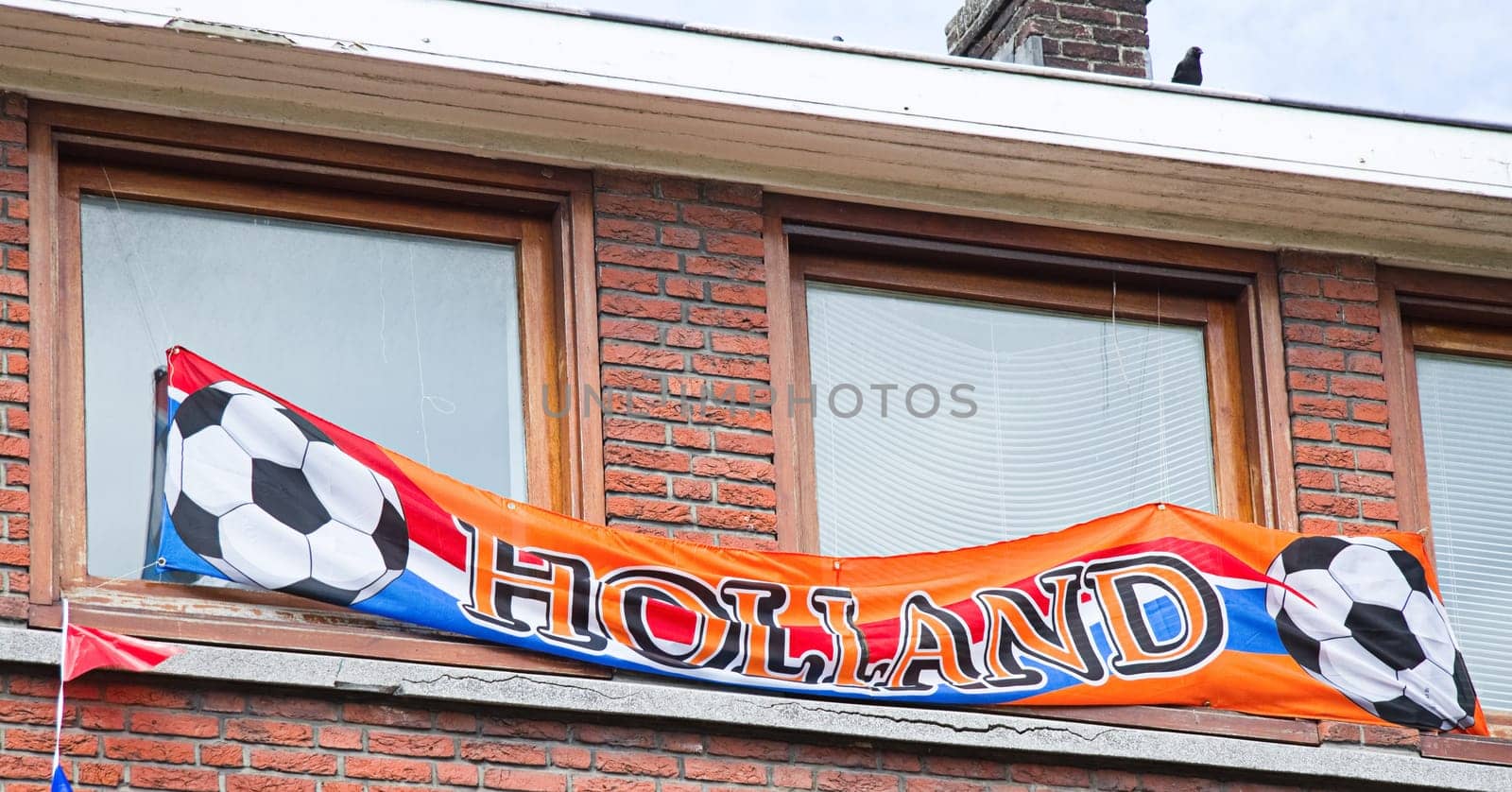 Support of Dutch soccerteam in the Netherlands