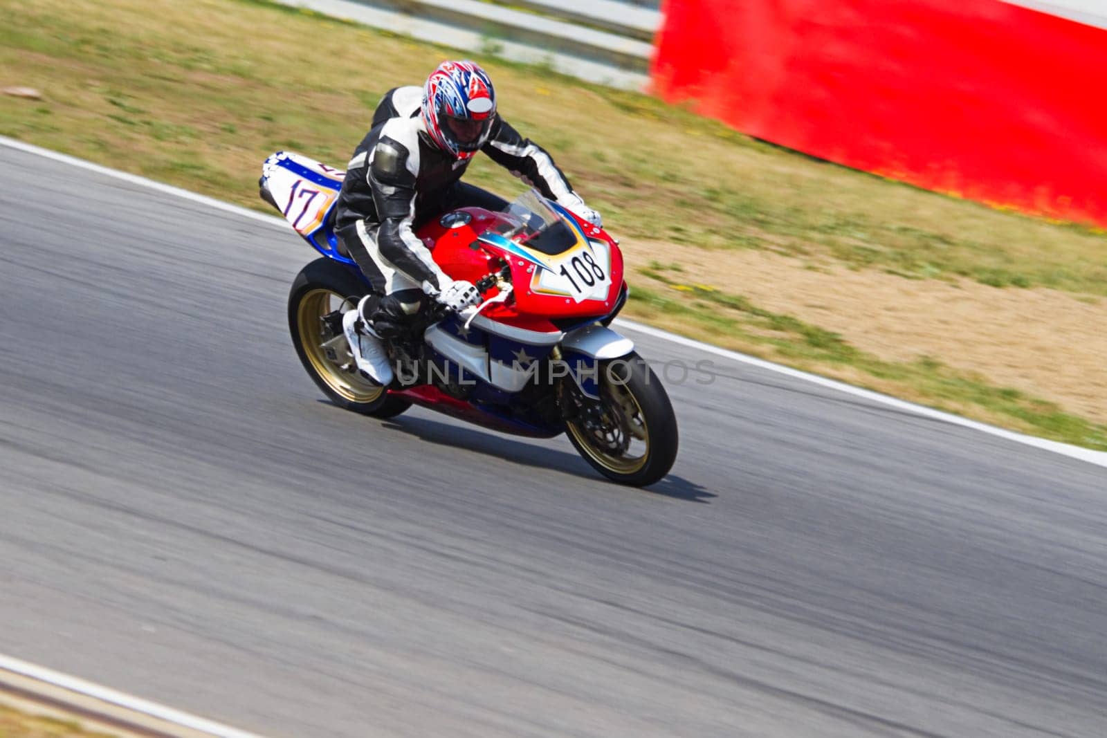 Moror racer on circuit