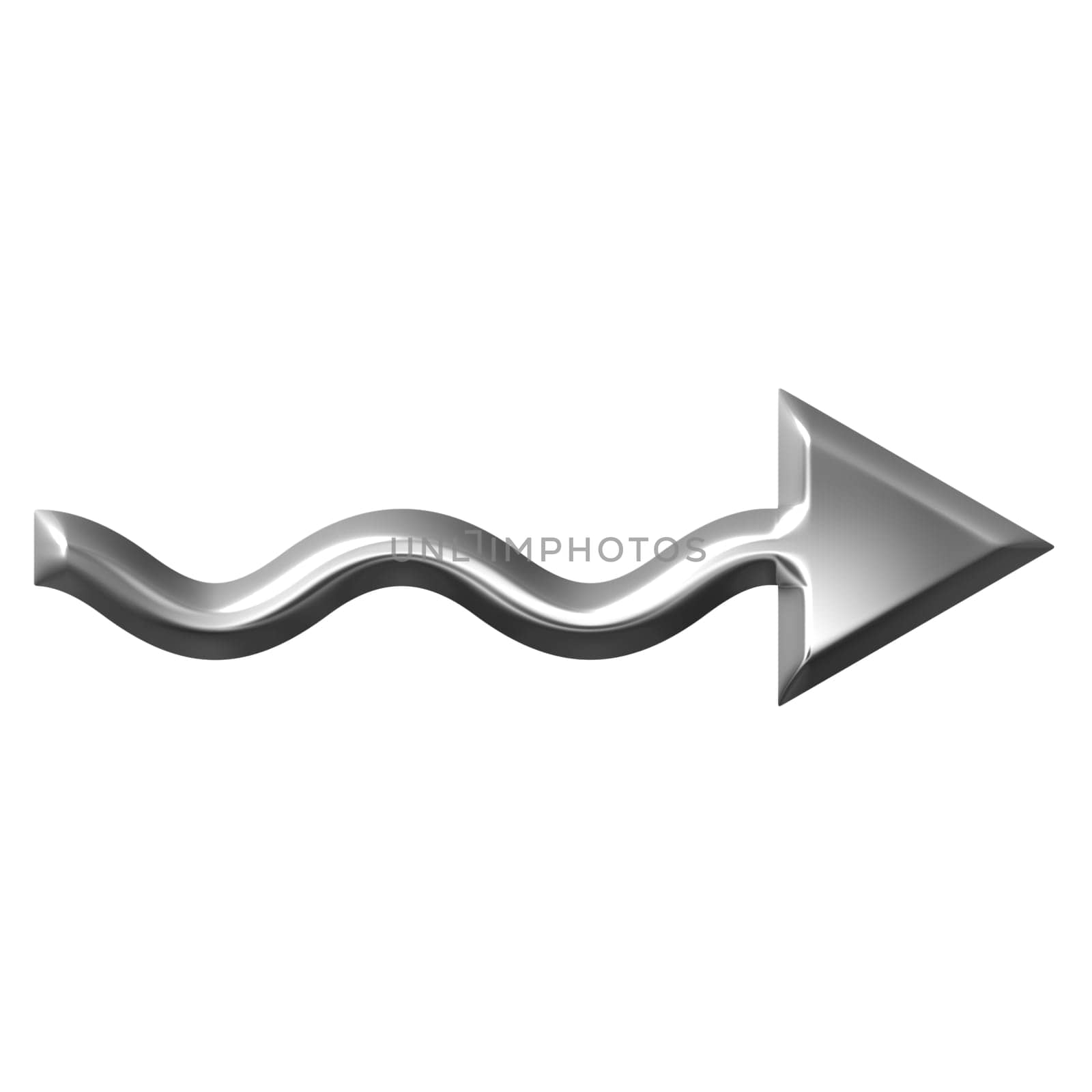 3D Silver Arrow