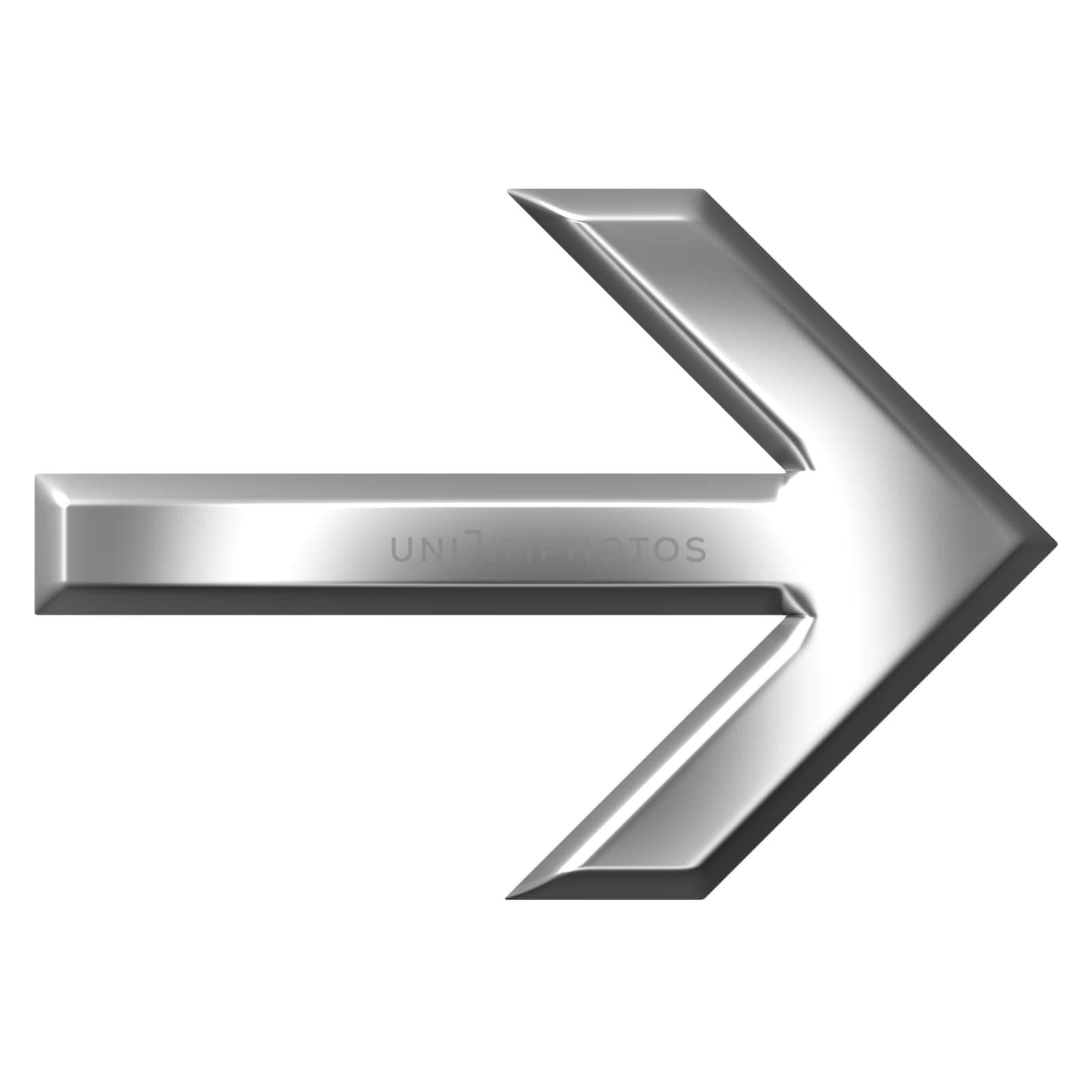 3D Silver Arrow