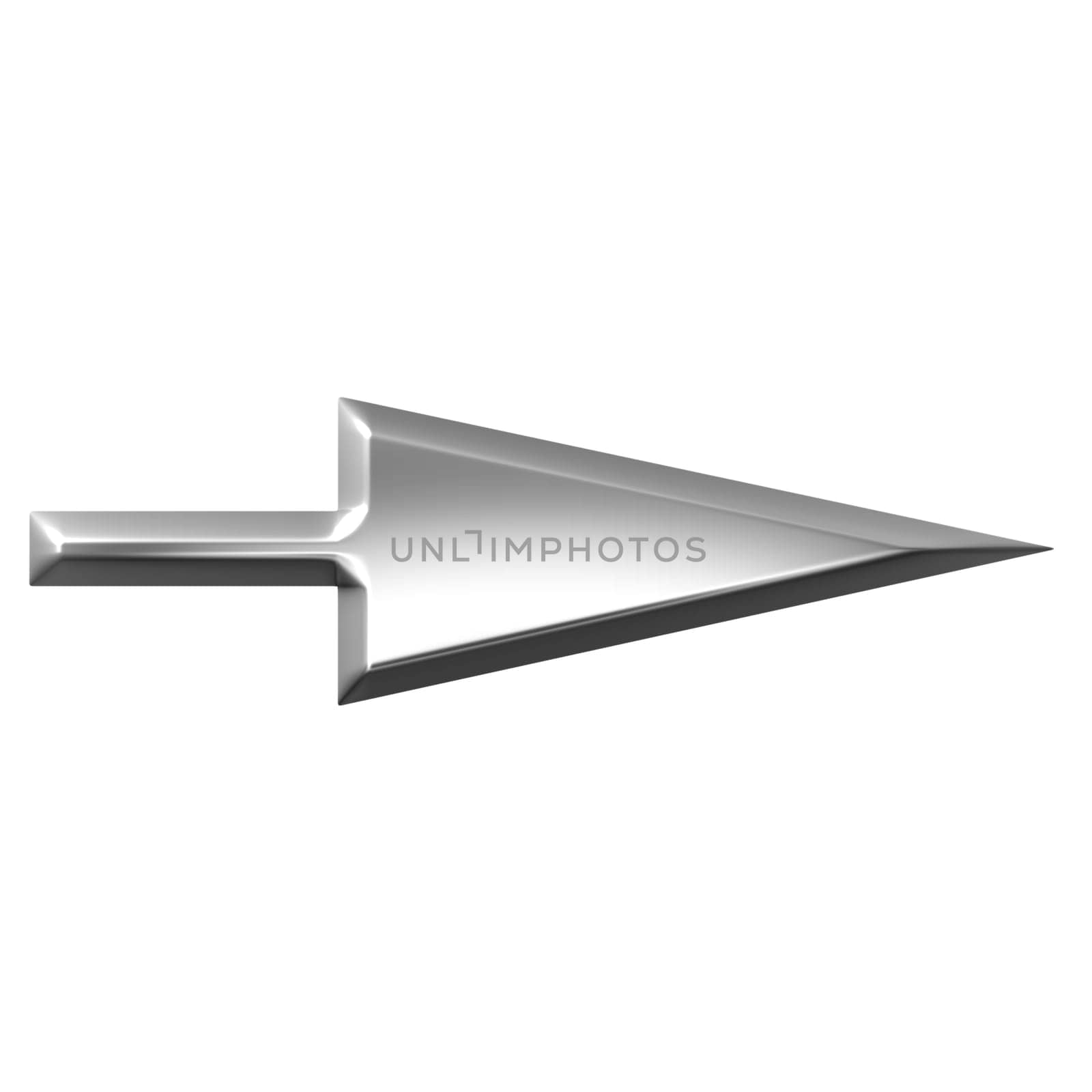 3D Silver Arrow