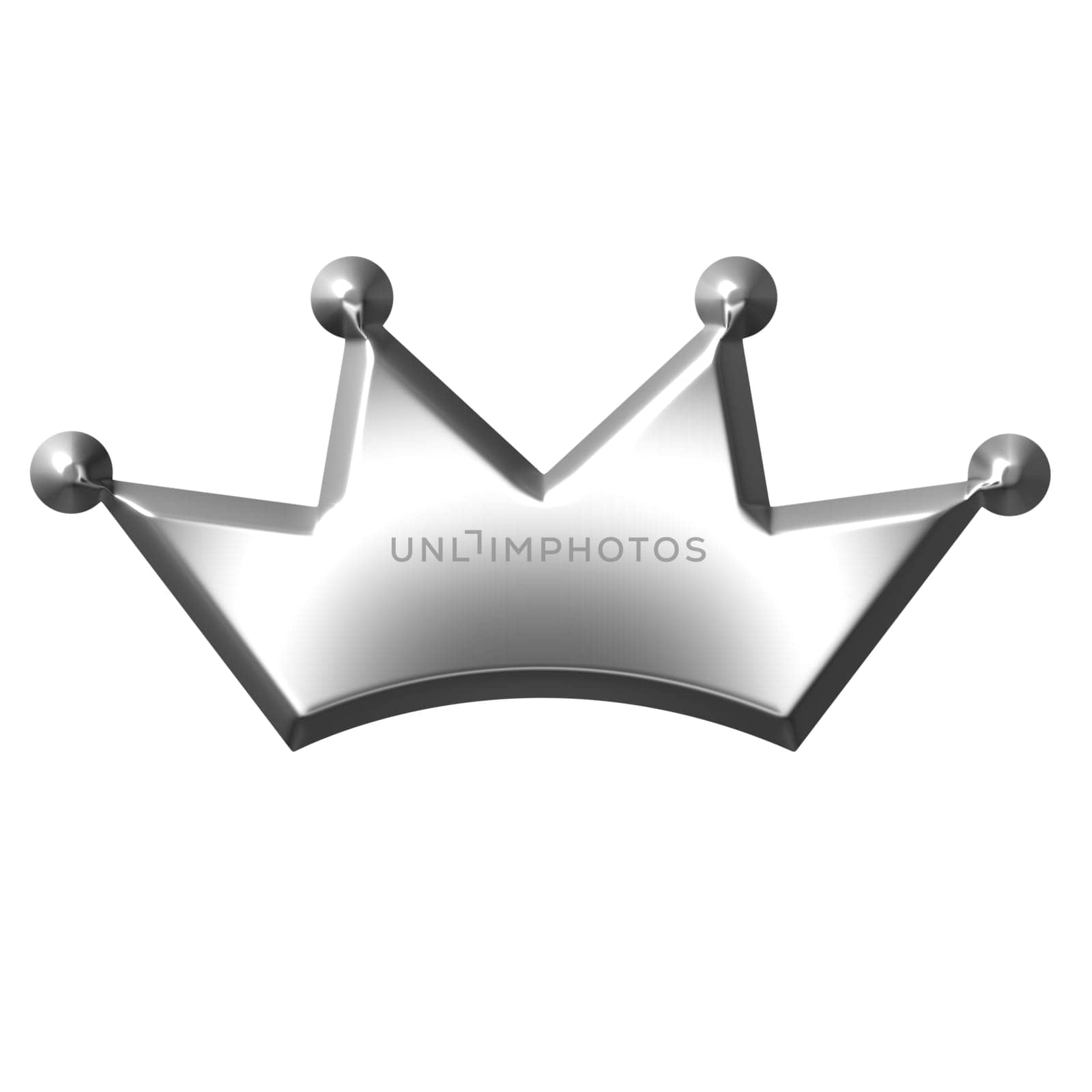 3D Silver Crown