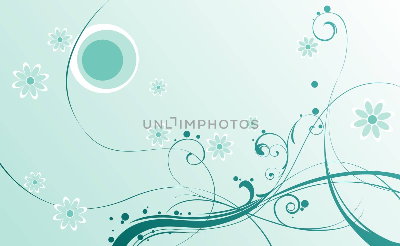 flower and curve background