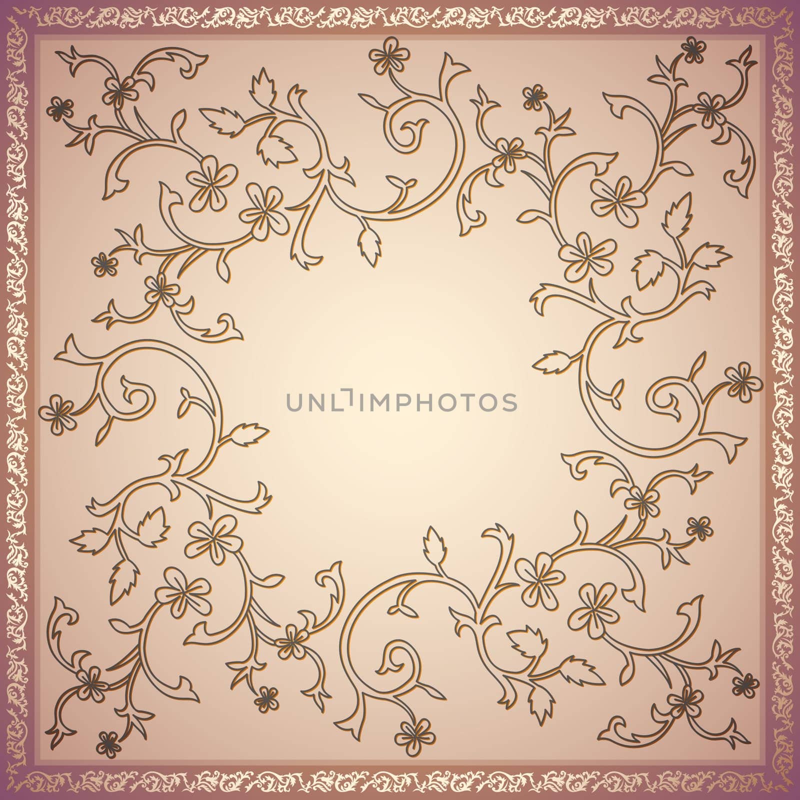 retro flower pattern