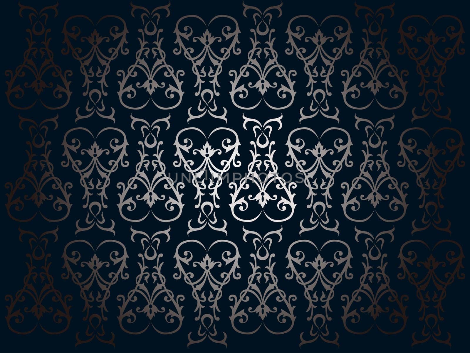 retro flower pattern