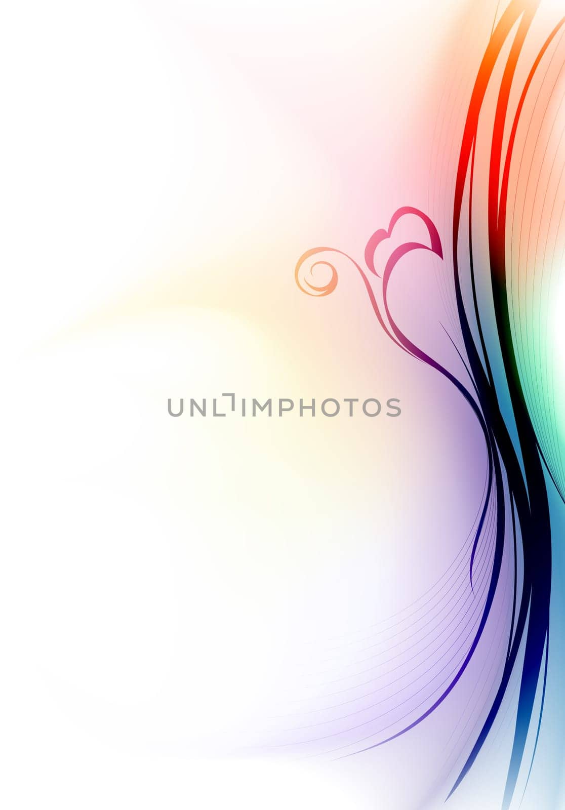 abstract colourful curve
