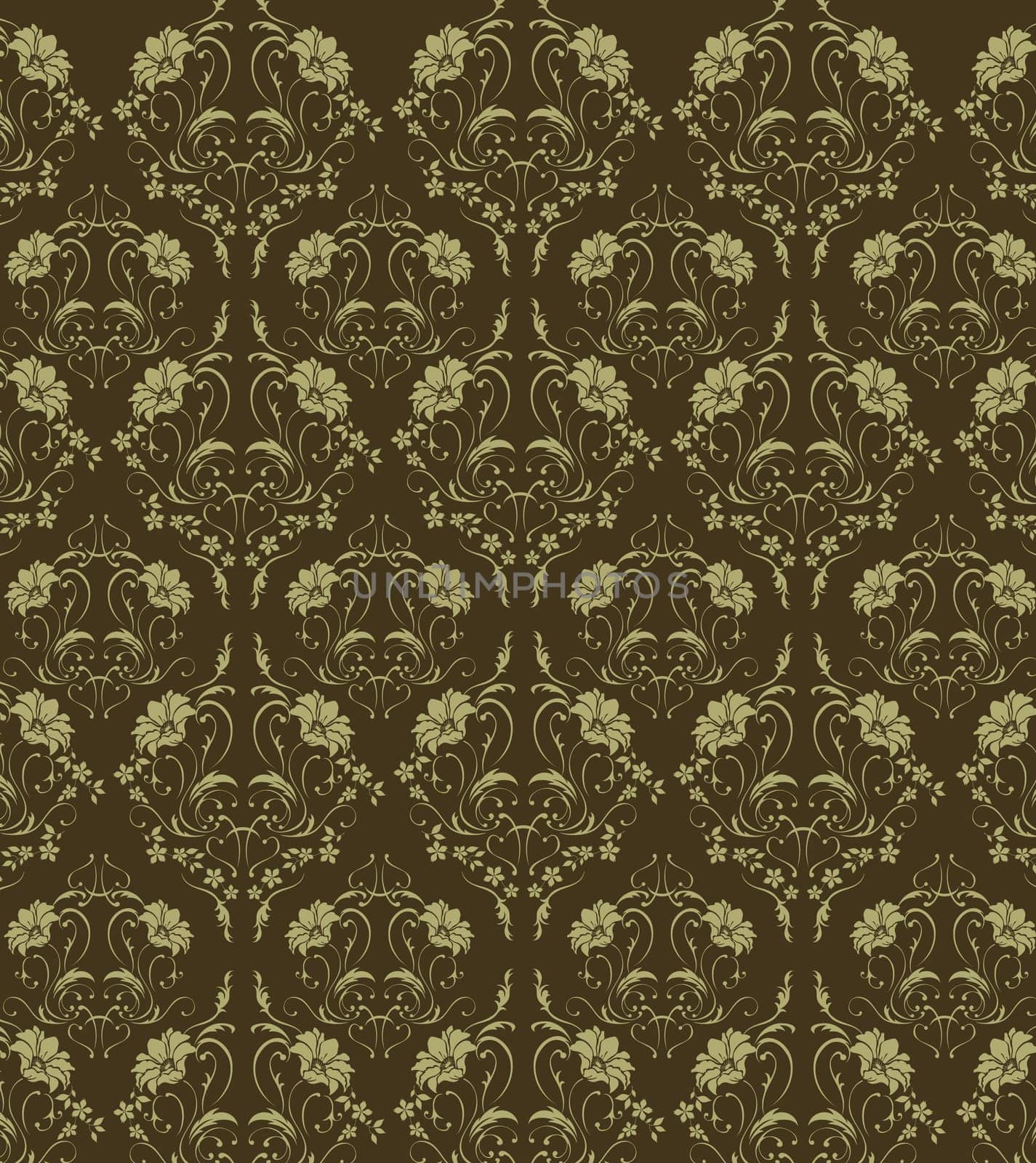 flower damask seamless pattern